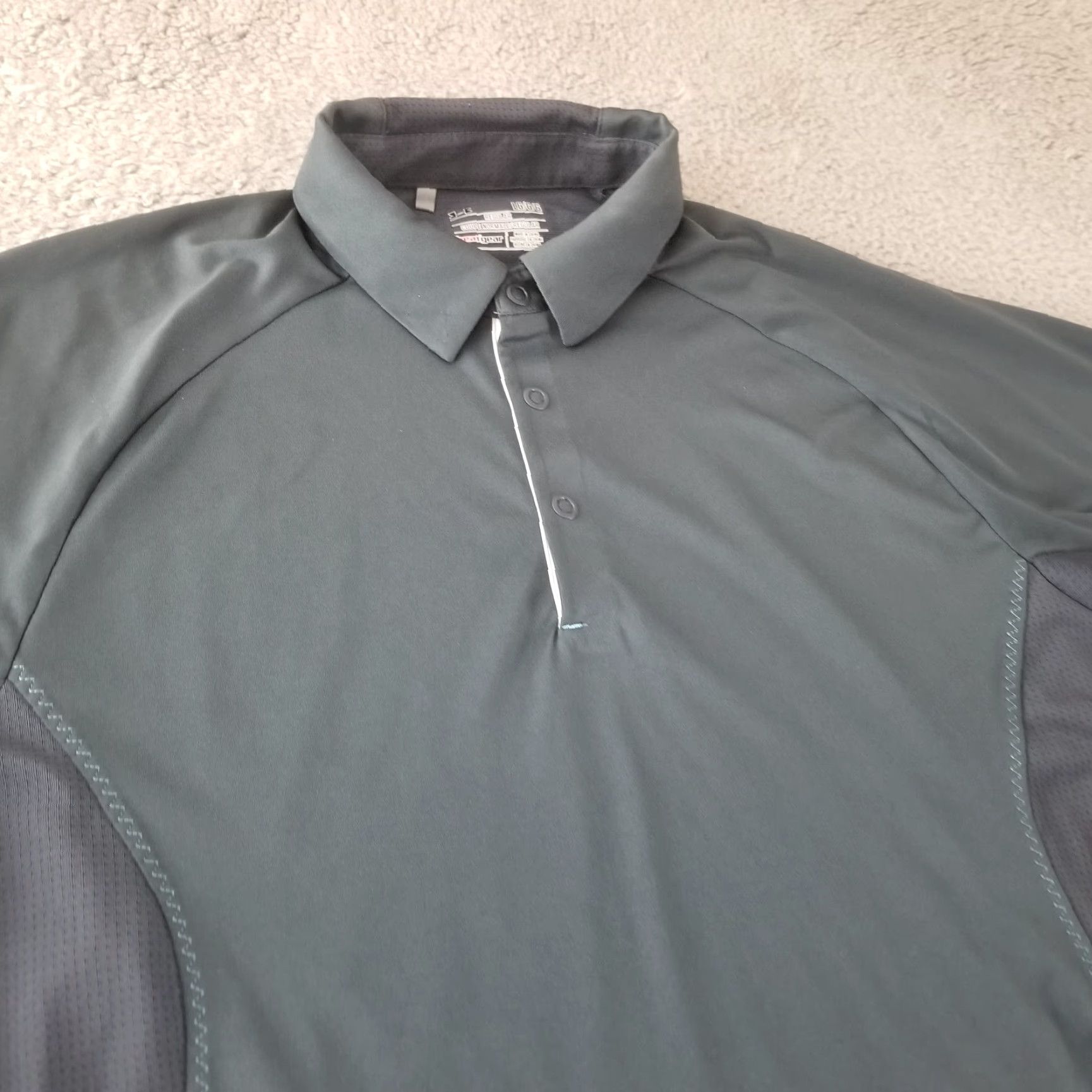 Under Armour Under Armour Polo Shirt Mens Large Gray HeatGear Performance Rugby Golf Stretch Shirt Size US L / EU 52-54 / 3 - 2 Thumbnail