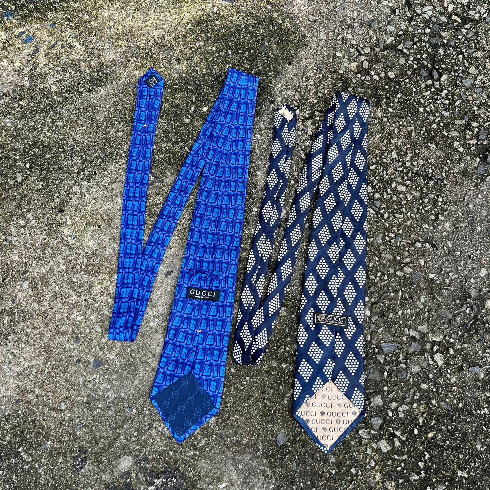 Gucci × Vintage lot of 2 vintage gucci tie Size ONE SIZE - 1 Thumbnail