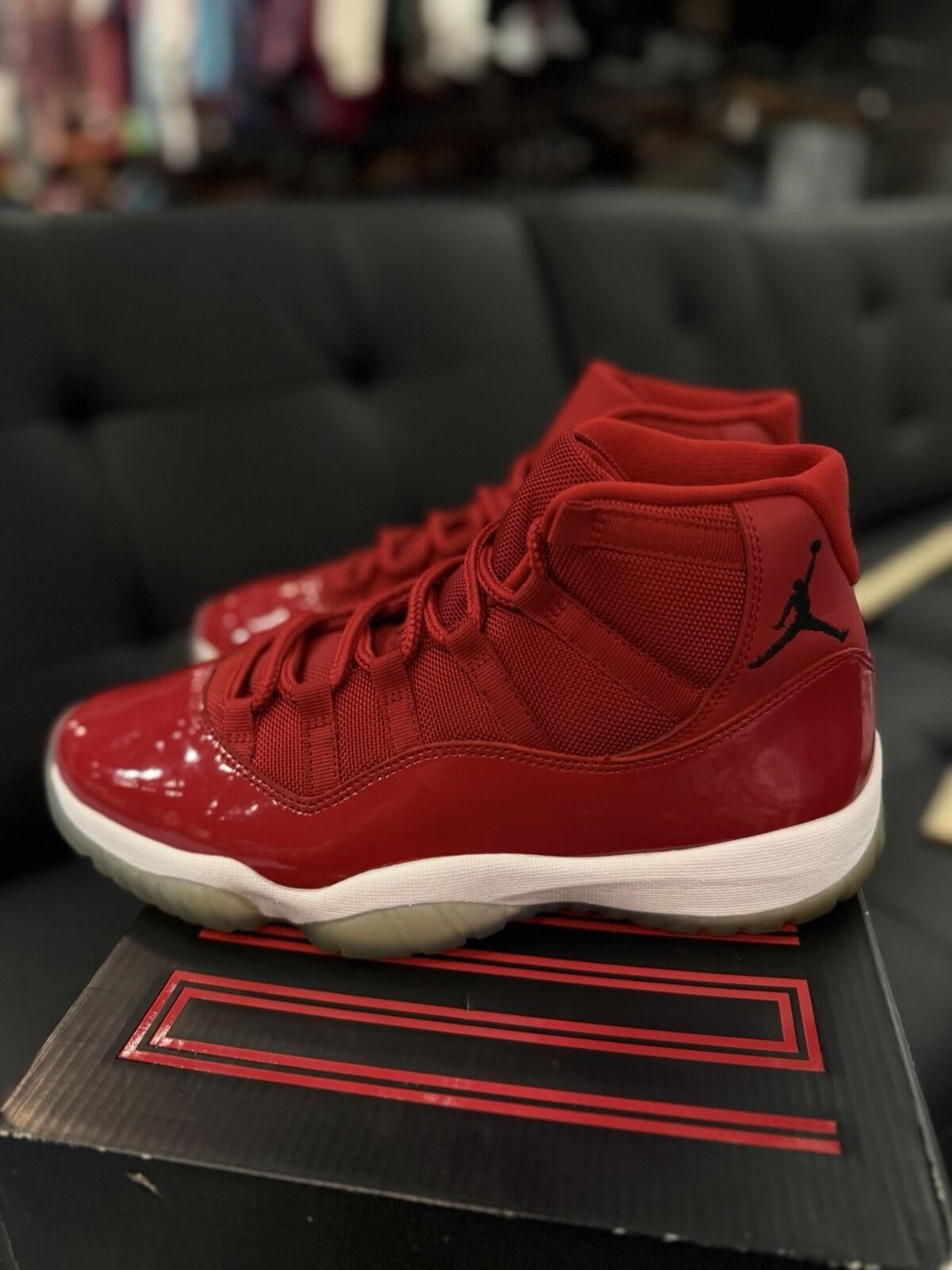 Other Jordan 11 Retro High Win Like 96 Size 10 Pre-Owned Red White Size US 10 / EU 43 - 9 Thumbnail
