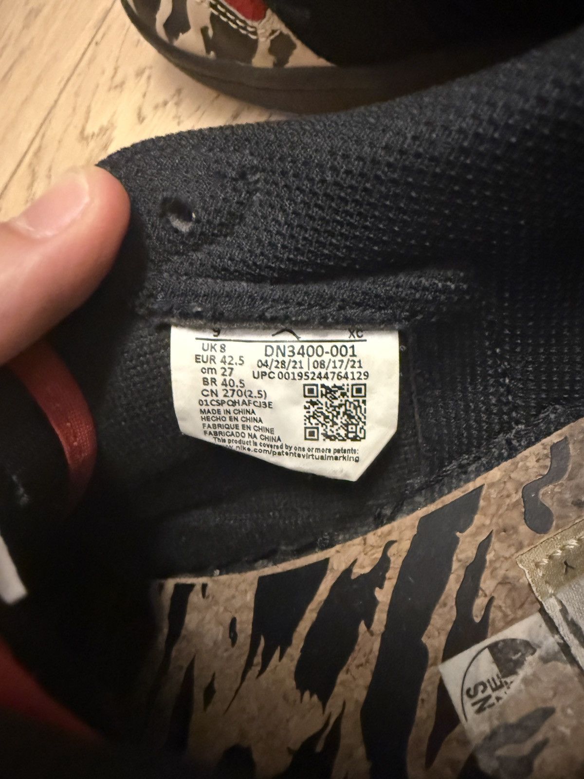 Nike Jordan 1 Retro Low OG SP Size US 9.5 / EU 42-43 - 6 Thumbnail