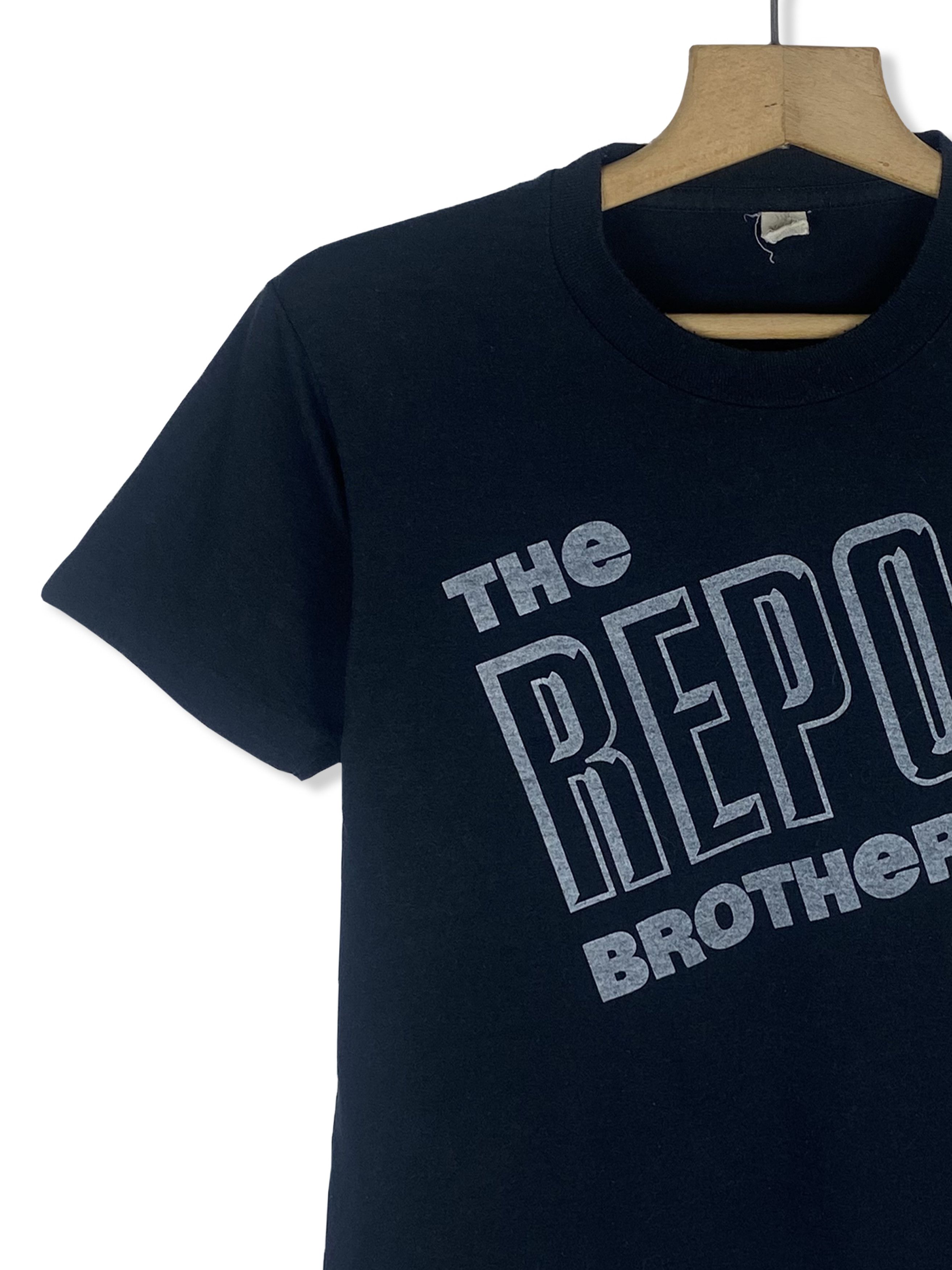 Other 80s Vintage REPO BROTHERS Black T-Shirt M Size US S / EU 44-46 / 1 - 3 Thumbnail