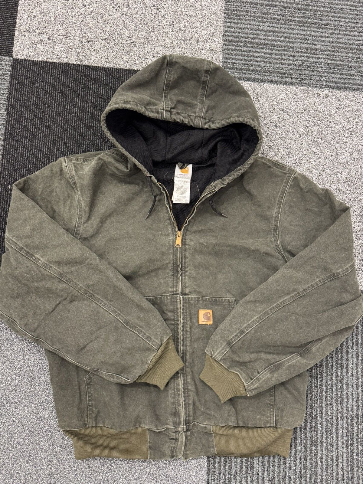 Carhartt アクティブジャケット モス MOS M for women Carhartt Active Jacket Mos usa vintage og