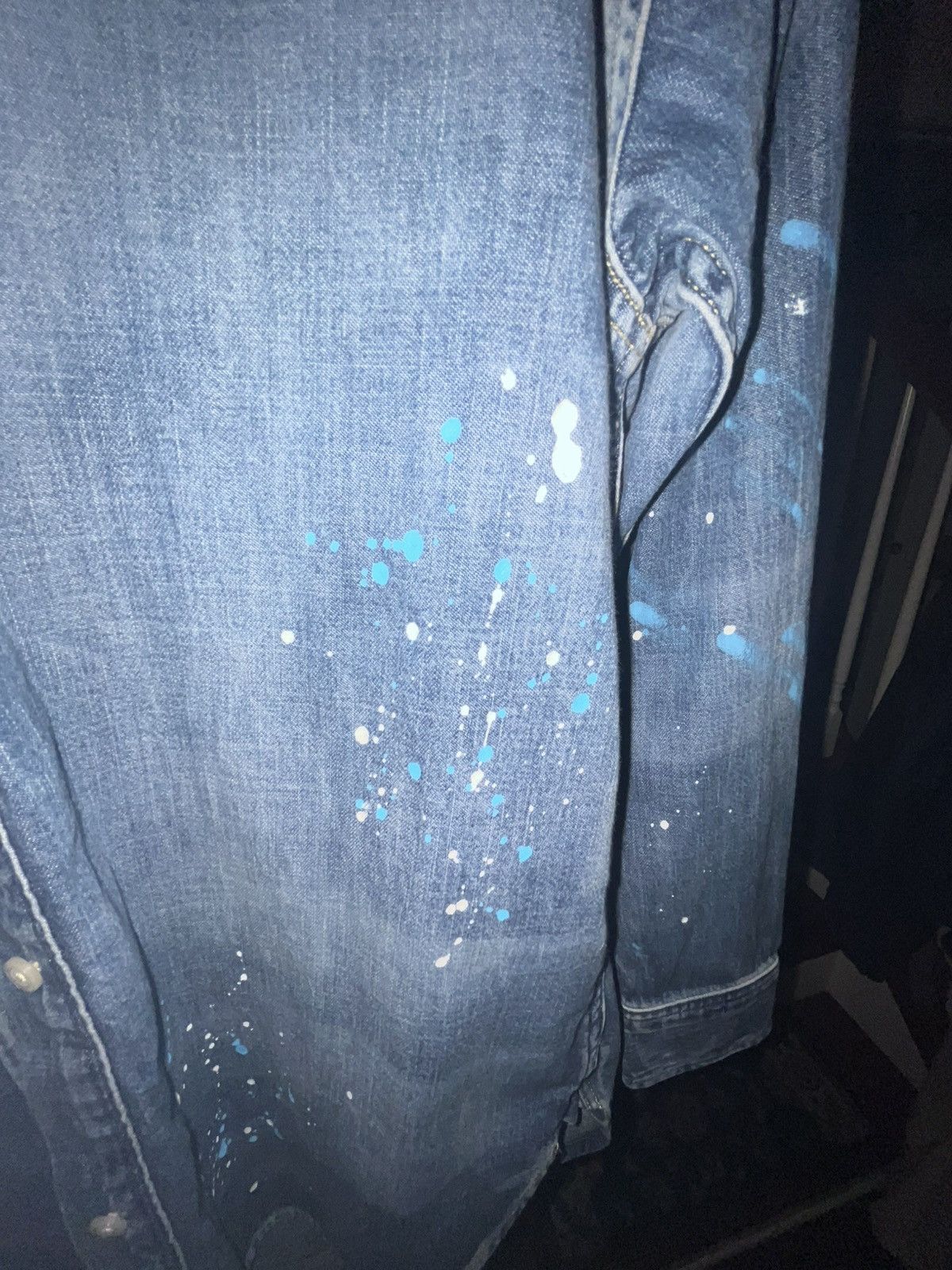 Lauren Ralph Lauren Lauren Ralph Lauren Paint Splatter denim Shirt Size M / US 6-8 / IT 42-44 - 4 Thumbnail