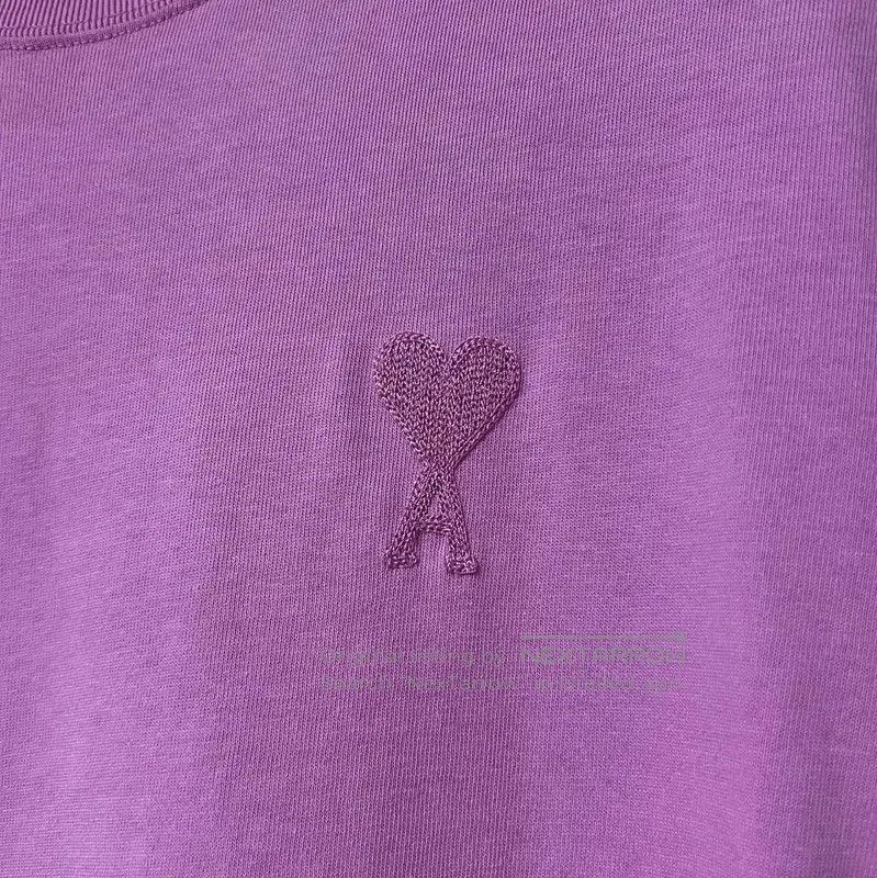 AMI AMI Pink Cotton Women's T-shirt . Size S / US 4 / IT 40 - 5 Thumbnail