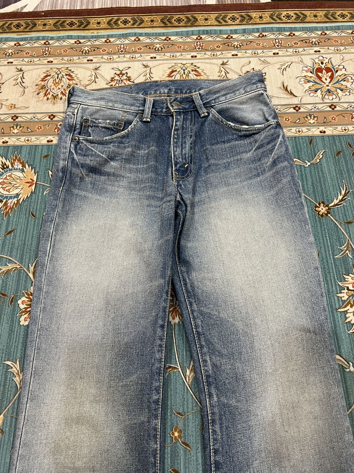 Levi's Vintage Flare Levis 517 Faded Denim Jean Size US 28 / EU 44 - 3 Thumbnail