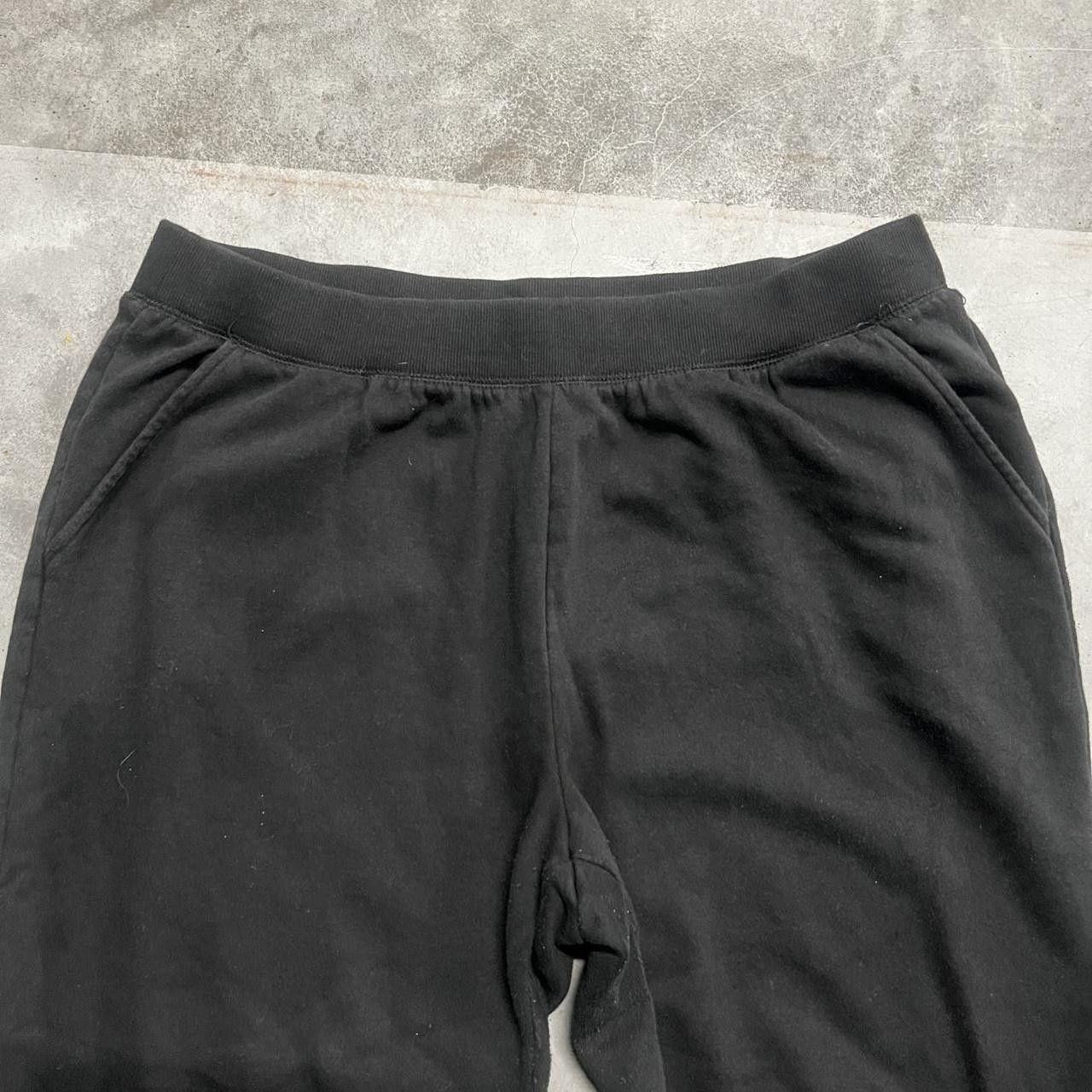 Japanese Brand × Vintage Vintage Y2K/2000s Baggy Black Sweatpants With Pockets! Size US 38 / EU 54 - 4 Thumbnail