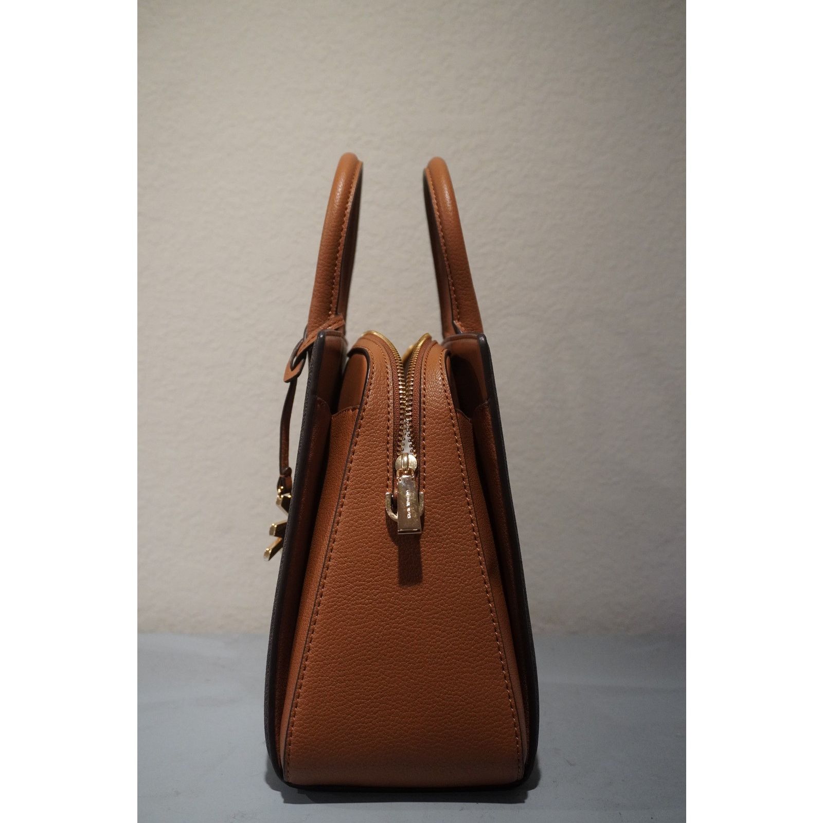 Michael Kors Michael Kors Laila Medium Signature Logo Satchel Brown Size ONE SIZE - 3 Thumbnail