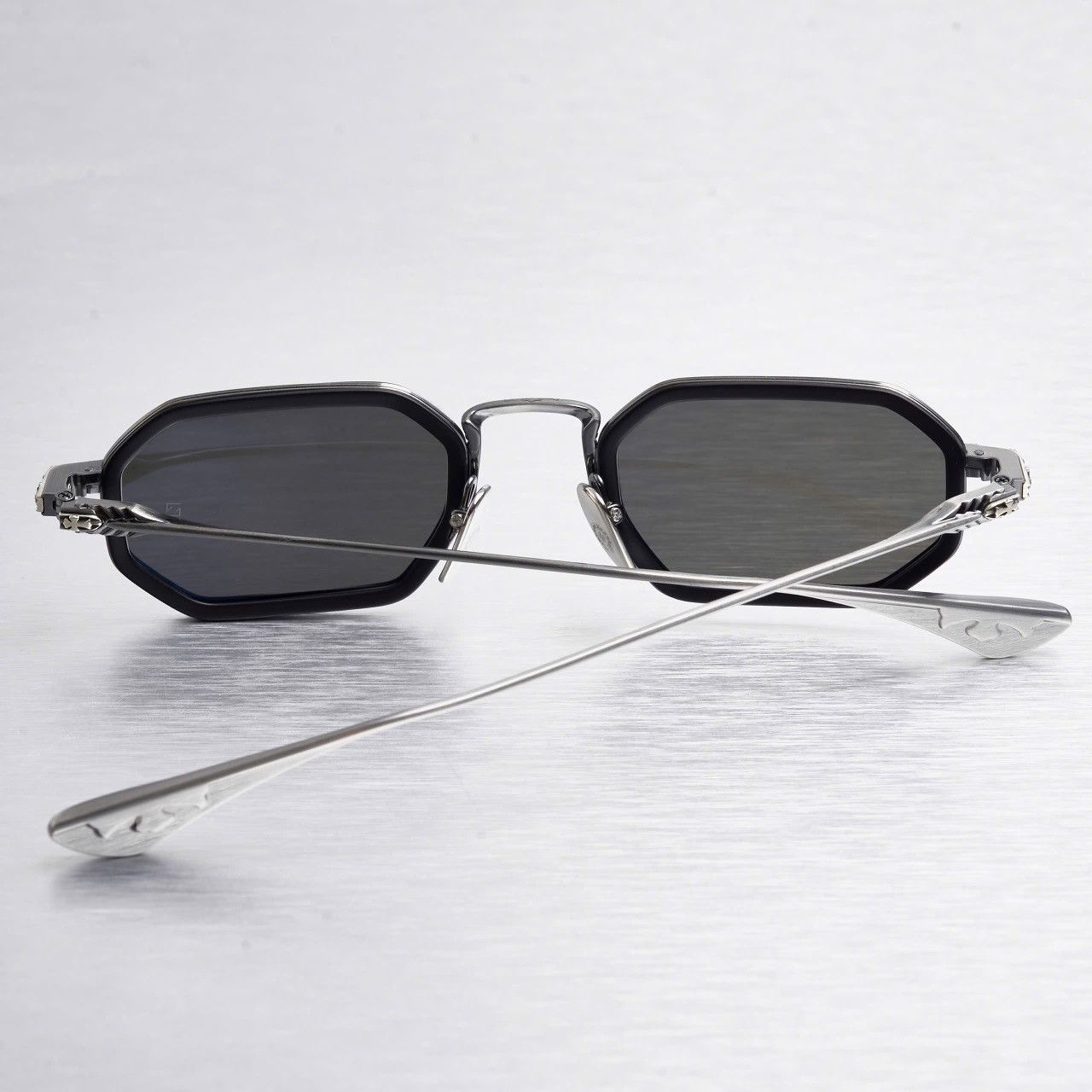Chrome Hearts CHROME HEARTS STYLIDA MATTE BLACK/PEWTER SUNGLASSES Size ONE SIZE - 6 Thumbnail