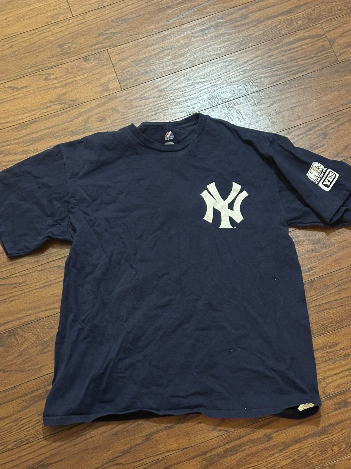 Majestic blue NY yankees shirt Size US XL / EU 56 / 4 - 1 Thumbnail