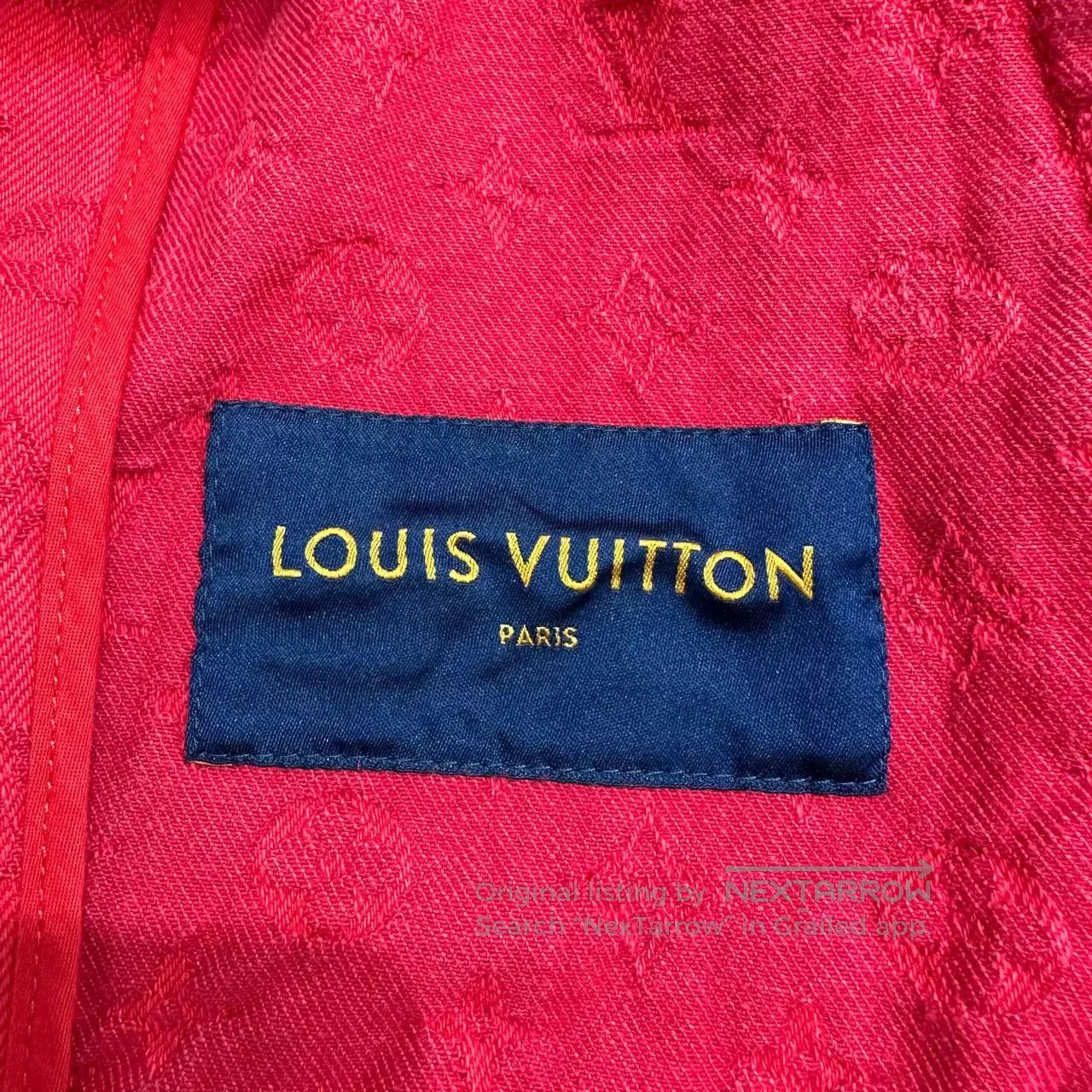 Louis Vuitton Louis Vuitton Red Monogram Denim Jacket. Size US S / EU 44-46 / 1 - 2 Thumbnail