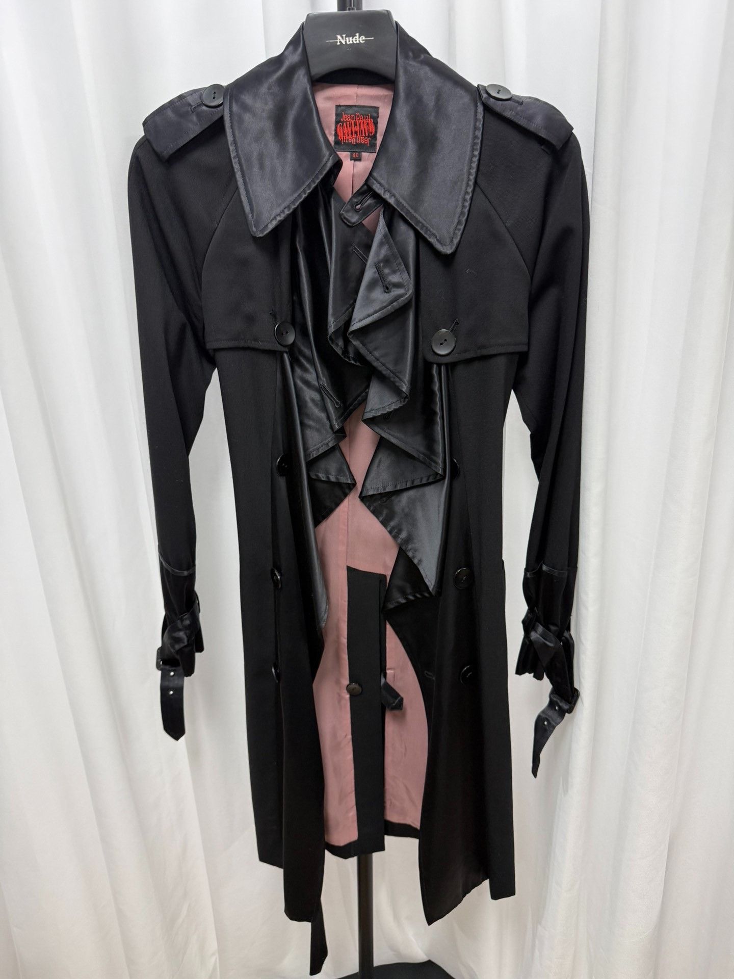 Jean Paul Gaultier Jean Paul Gaultier Silk Ruffle Coat Size S / US 4 / IT 40 - 1 Thumbnail