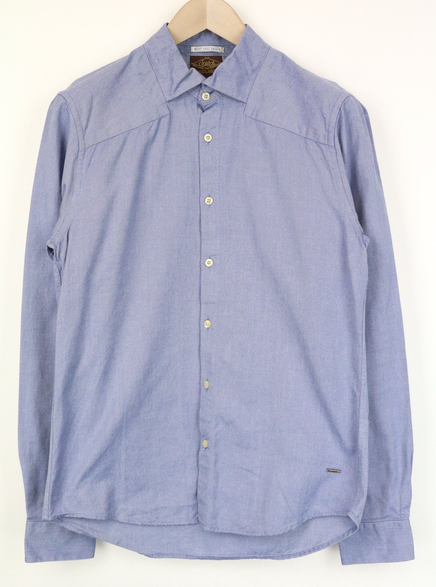 Scotch & Soda AMS COUTURE M Blue Cotton Long Sleeve Shirt 74251 Size US M / EU 48-50 / 2 - 1 Thumbnail