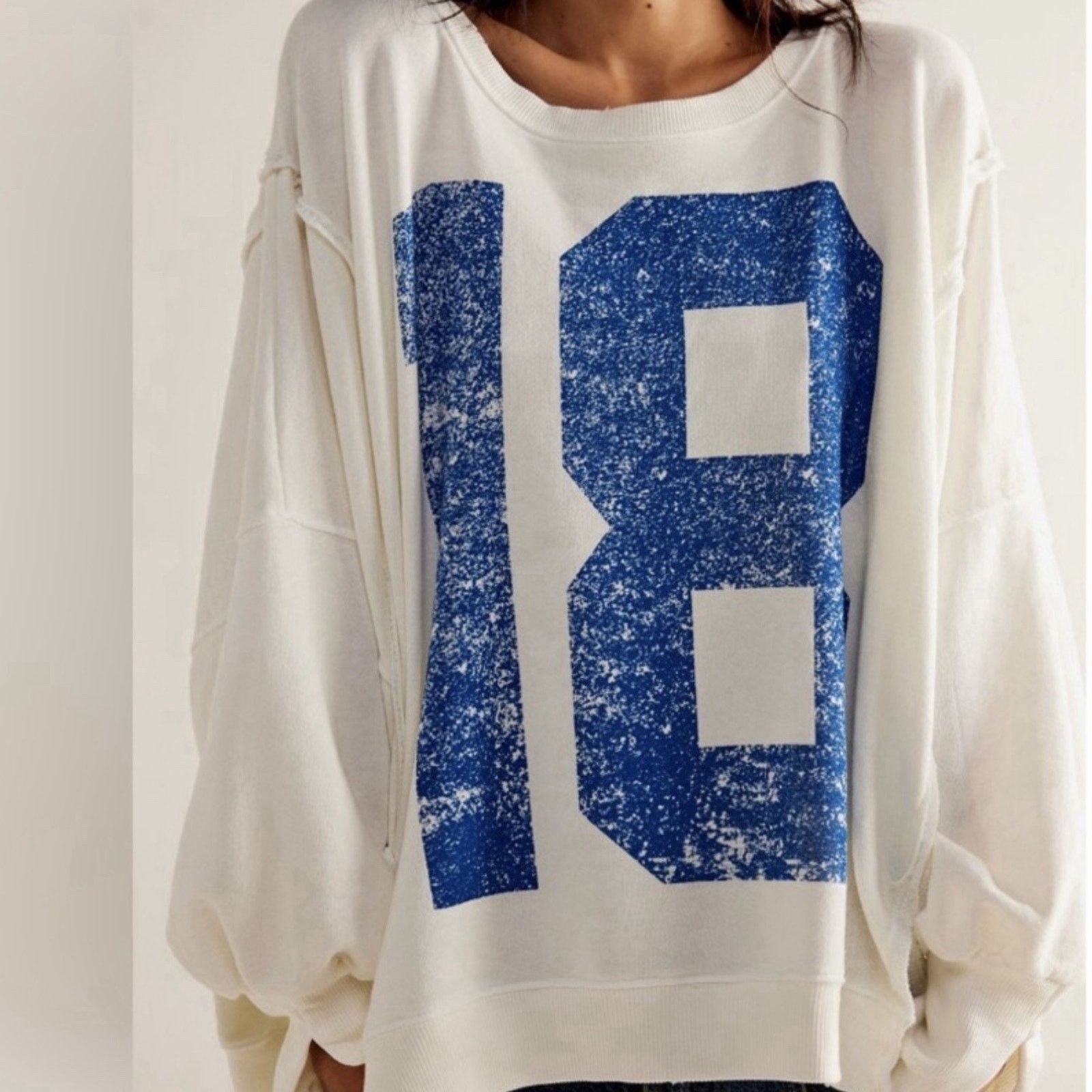 Free People Free People We The Free “18” Camden Oversized Pullover Small Size S / US 4 / IT 40 - 8 Thumbnail