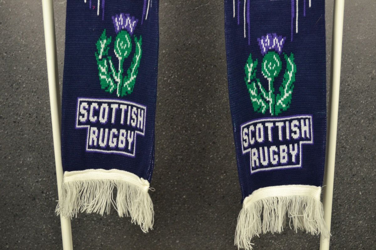 Vintage Scotland Vintage 90s Rugby Union Scarf Retro Size ONE SIZE - 3 Thumbnail