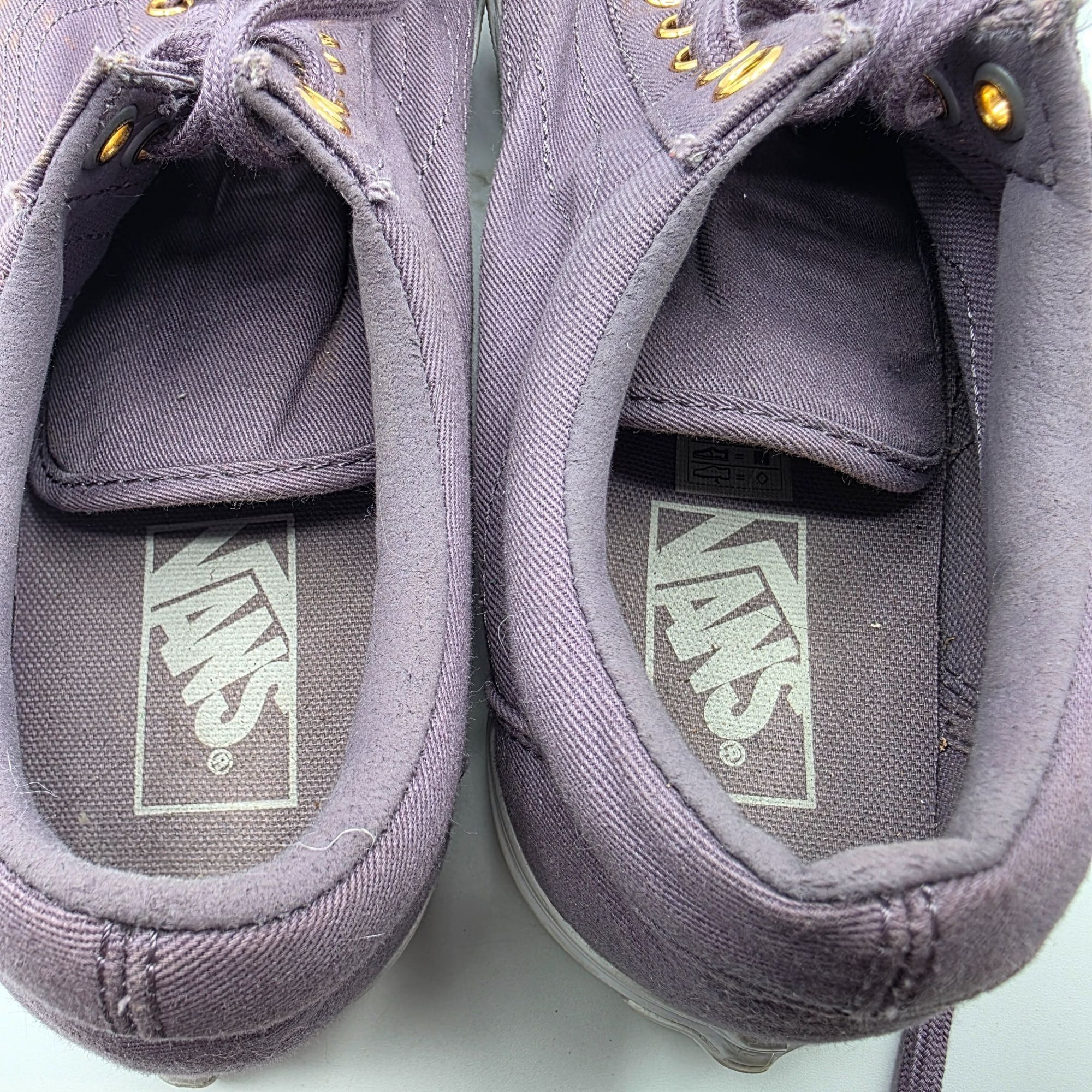 Vans Vans Old Skool Womens 8.5 Purple Gold Casual Sneakers Skate Size US 8.5 / IT 38.5 - 9 Thumbnail