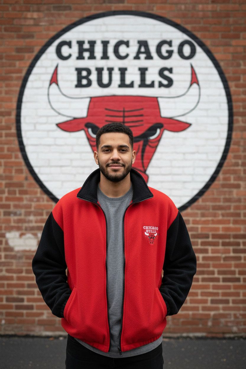 NBA Nba chicago bulls vintage reversible fleece jacket xl Size US XL / EU 56 / 4 - 2 Thumbnail