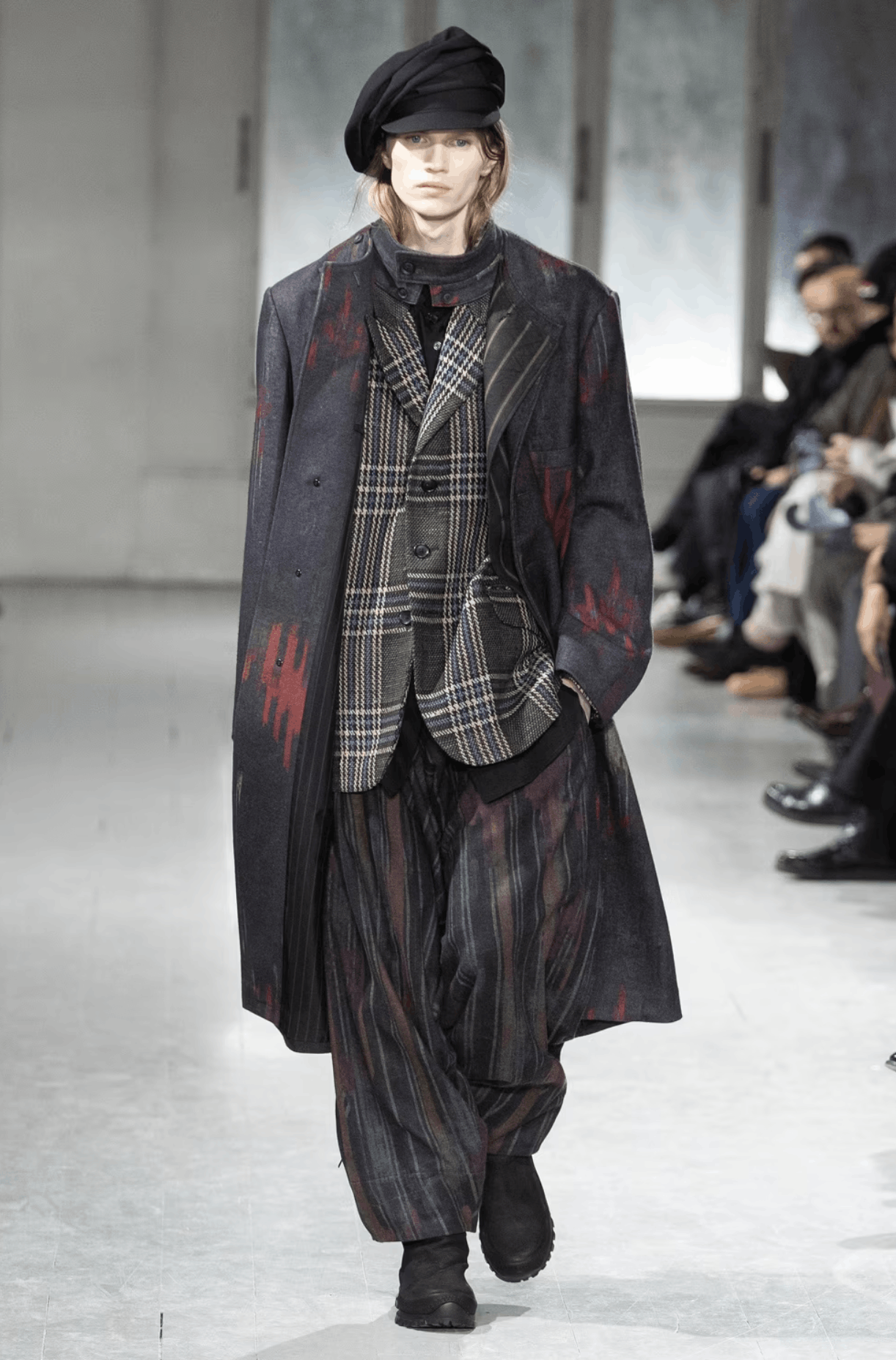 Yohji Yamamoto Yohji Yamamoto Homme Gabardine Left Double Spare Stand Coat Size US S / EU 44-46 / 1 - 13 Thumbnail