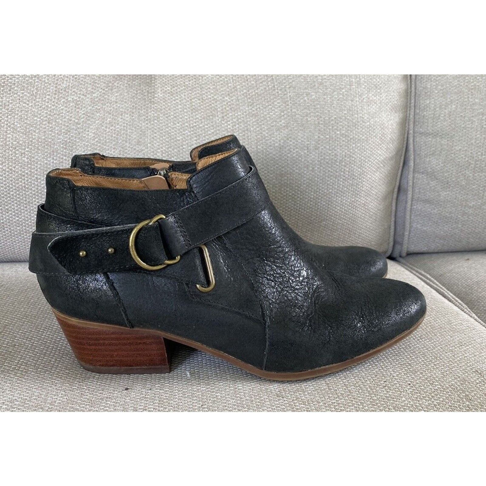 Clarks Clarks Leather Studded Block Ankle Booties Boots Women's 9 Size US 9 / IT 39 - 3 Thumbnail