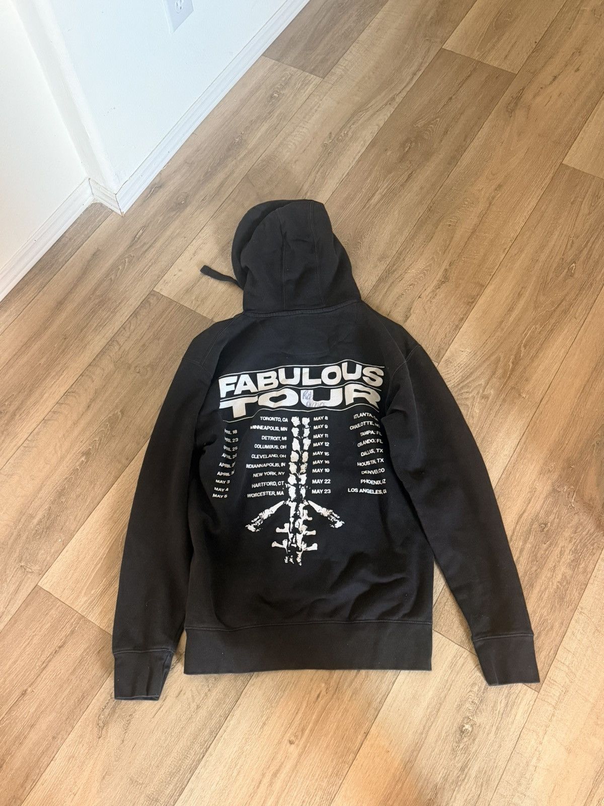 Other Rich Amiri “Ghetto Fabulous Tour” Signed Hoodie Black Medium Size US M / EU 48-50 / 2 - 2 Thumbnail