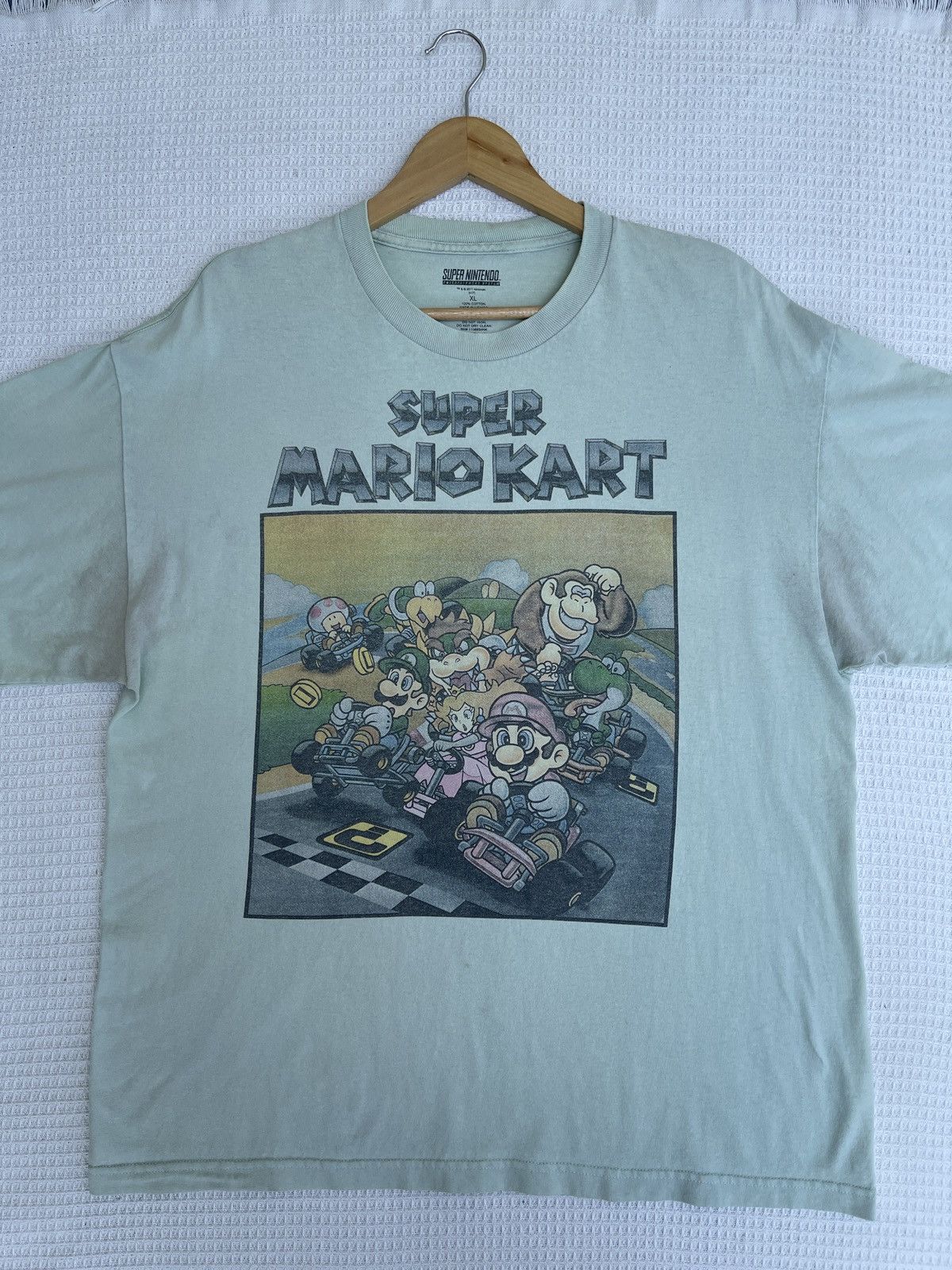 Cartoon Network × Nintendo × Vintage Last Drop🔥Rare🔥Vintage NINTENDO SUPER MARIO KART T-Shirt Size US XL / EU 56 / 4 - 6 Thumbnail