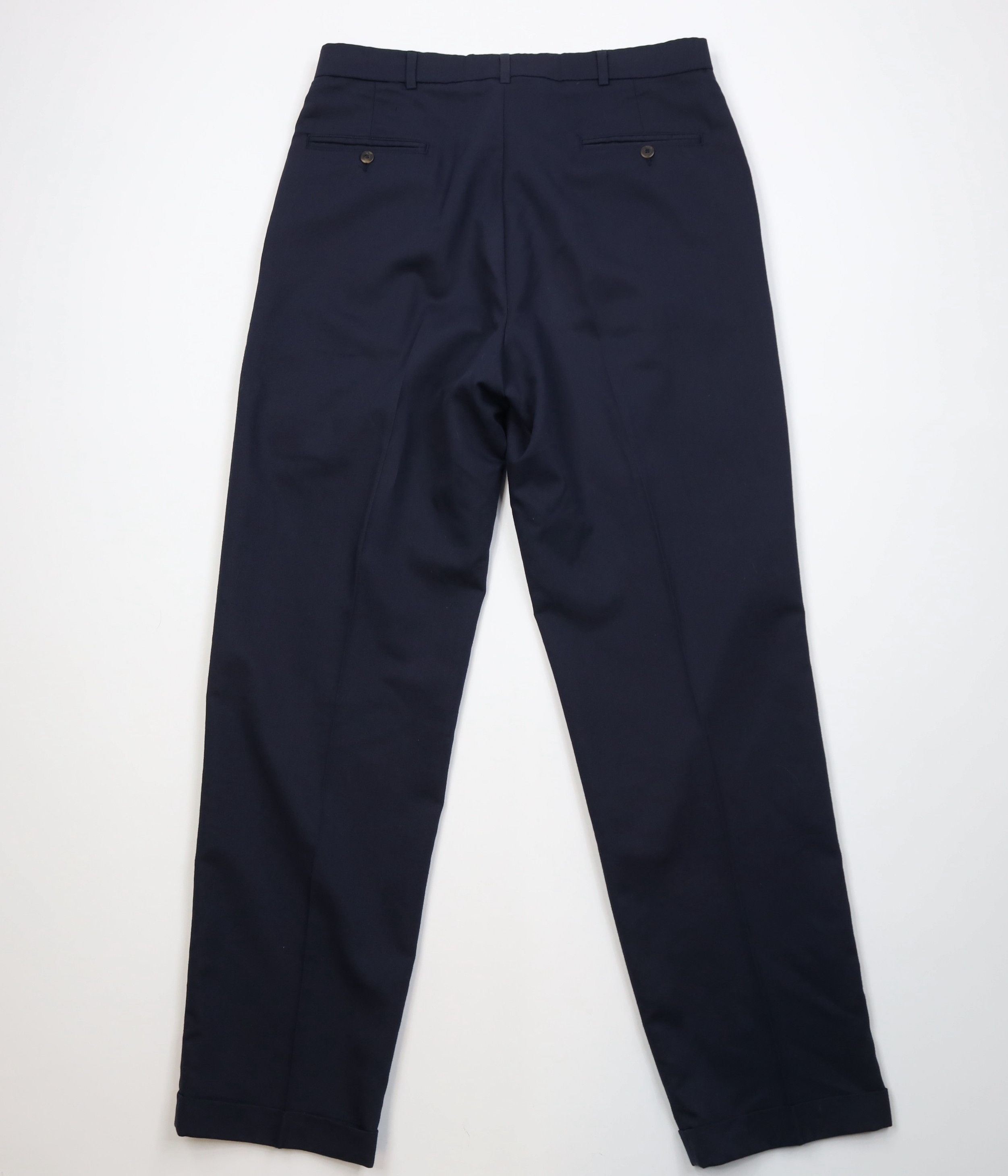 Vintage Vintage 90s Streetwear Knit Pleated Chino Pants Blue USA Size US 36 / EU 52 - 9 Thumbnail