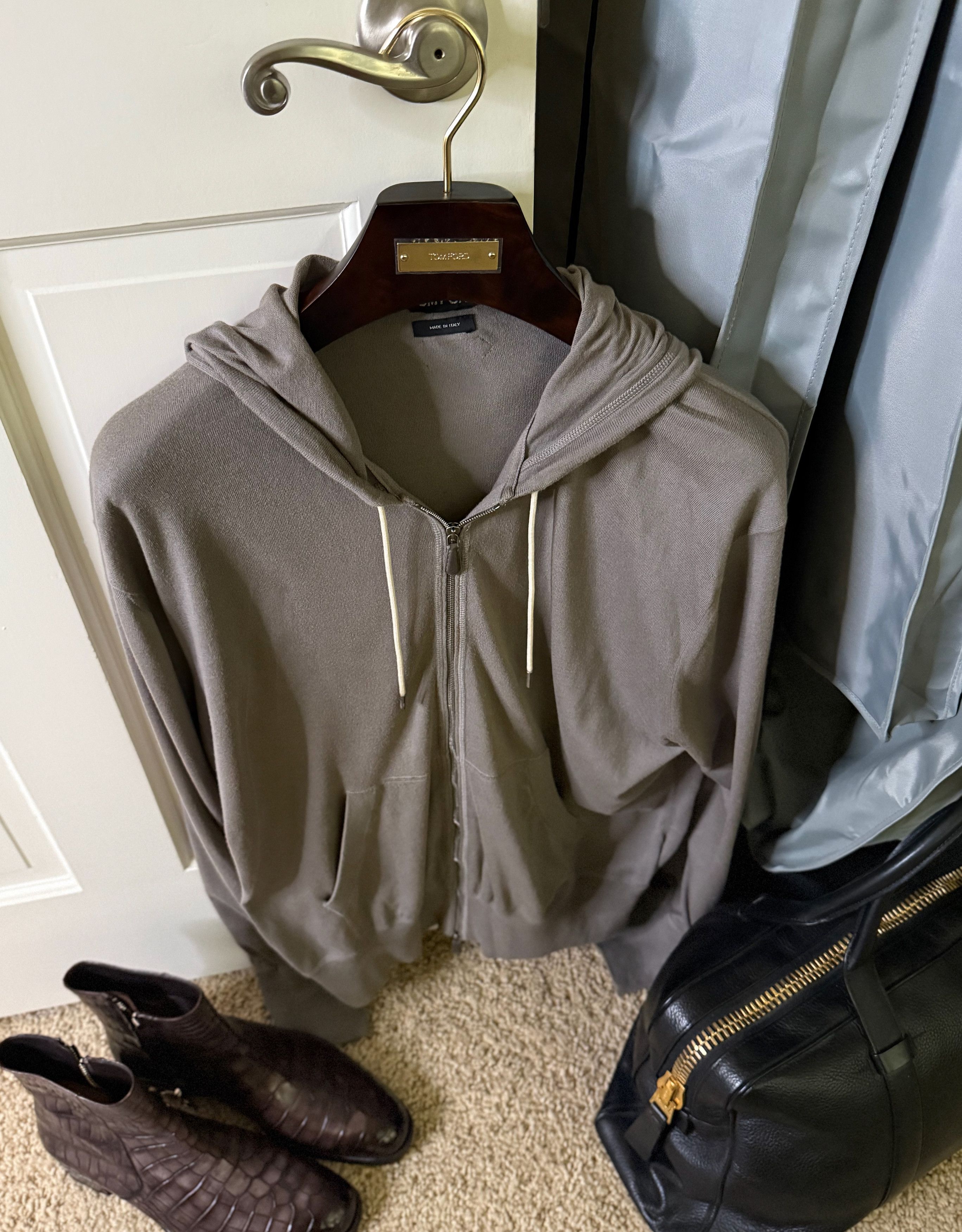 Tom Ford Best Dressed $2,100 TOM FORD Cashmere/Silk Blend Hoodie Size US XL / EU 56 / 4 - 10 Thumbnail