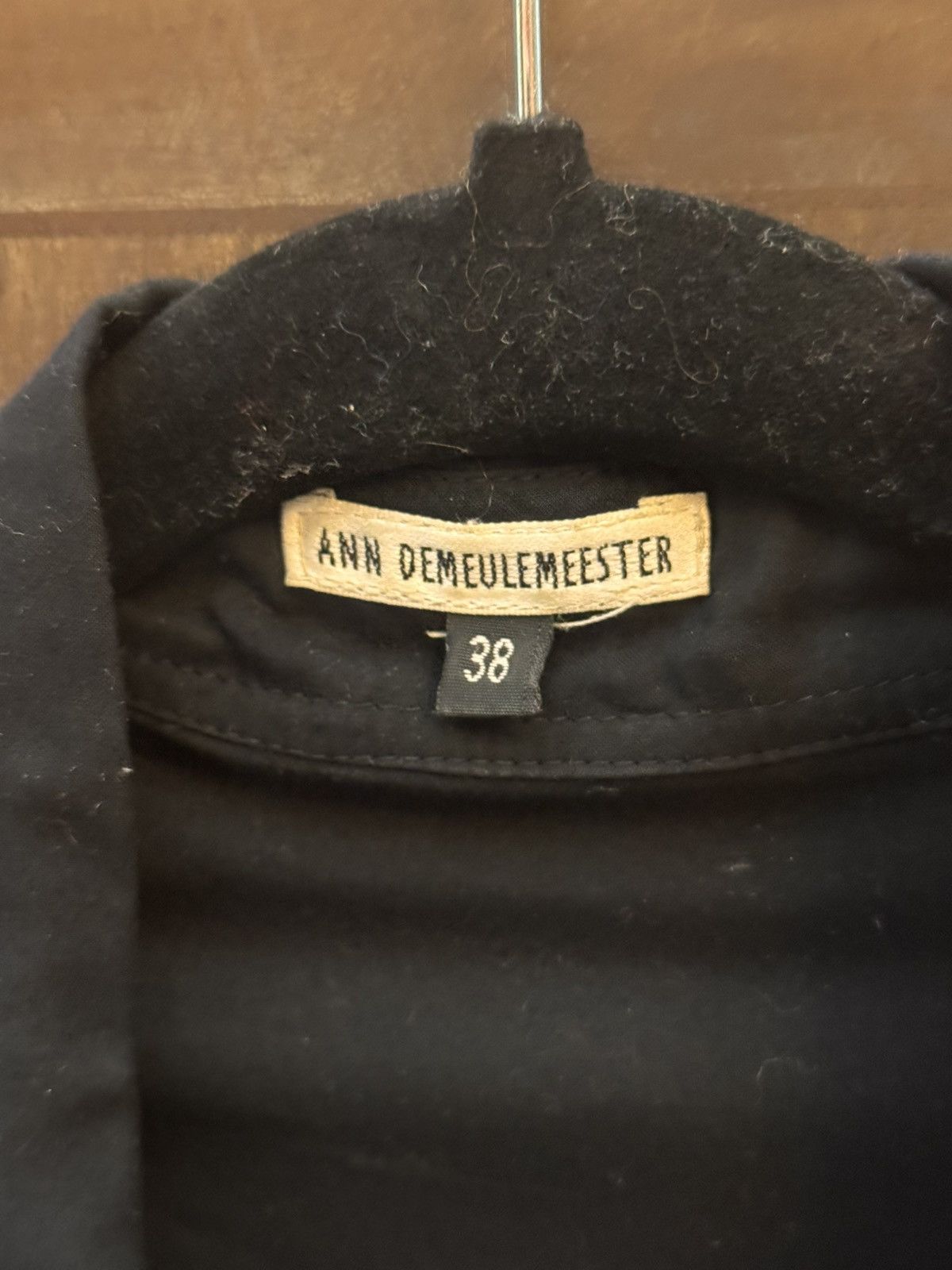 Ann Demeulemeester Ann Demeulemeester vintage asymetrical blouse 38 black Size S / US 4 / IT 40 - 2 Thumbnail