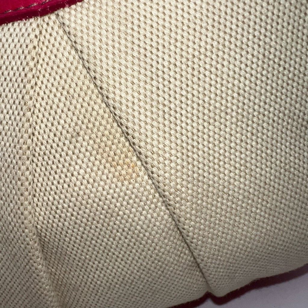 Furla Furla Vintage Canvas And Hot Pink with Silver Snake Embossed Shoulder Strap Bag Size ONE SIZE - 4 Thumbnail