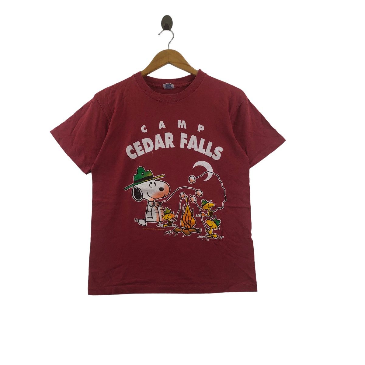 Vintage Vintage VELVA SHEEN PEANUTS Camp Cedar Falls Tee Shirt Size M / US 6-8 / IT 42-44 - 1 Thumbnail