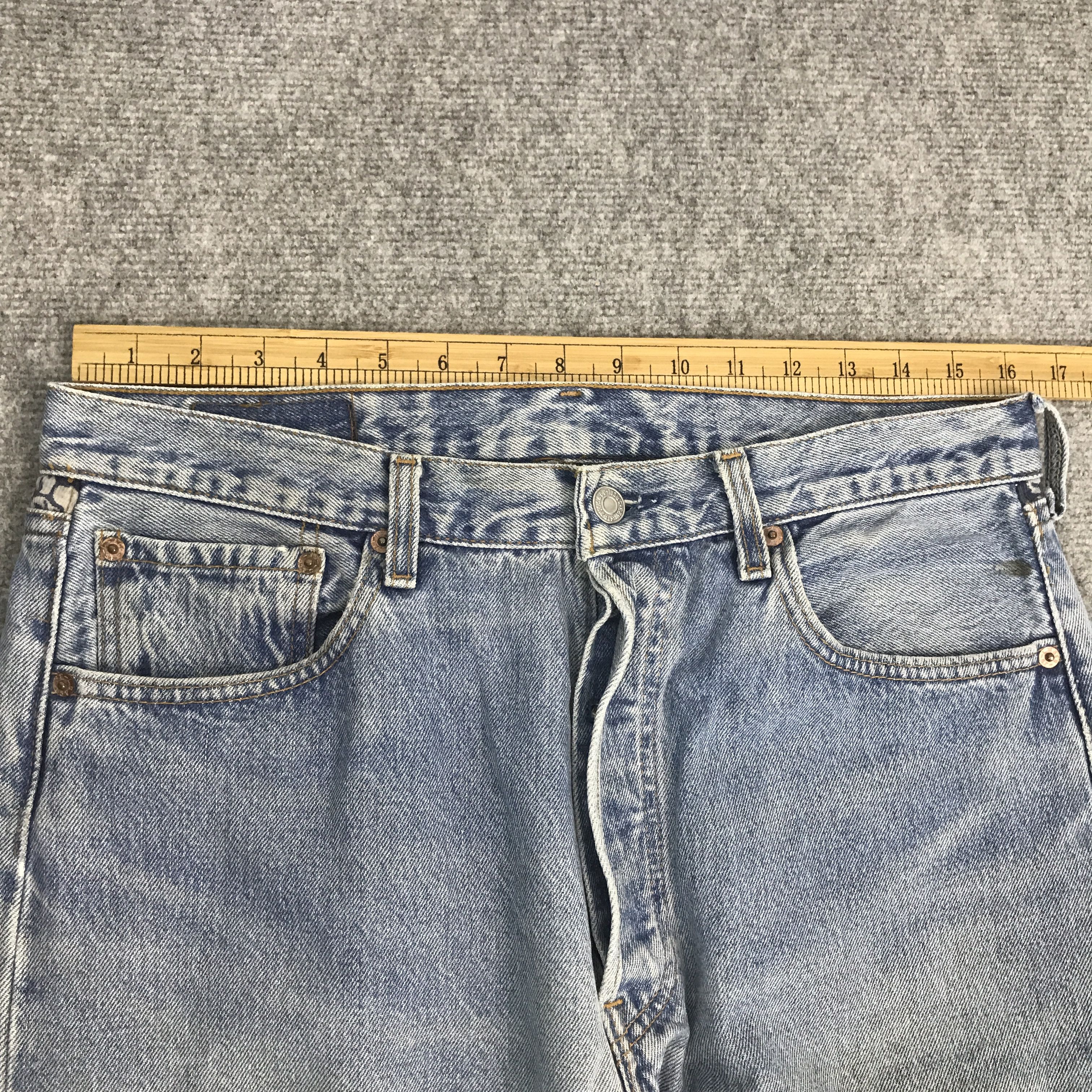 Levi's Rare levi's 501 distressed denim Jeans Size US 34 / EU 50 - 7 Thumbnail