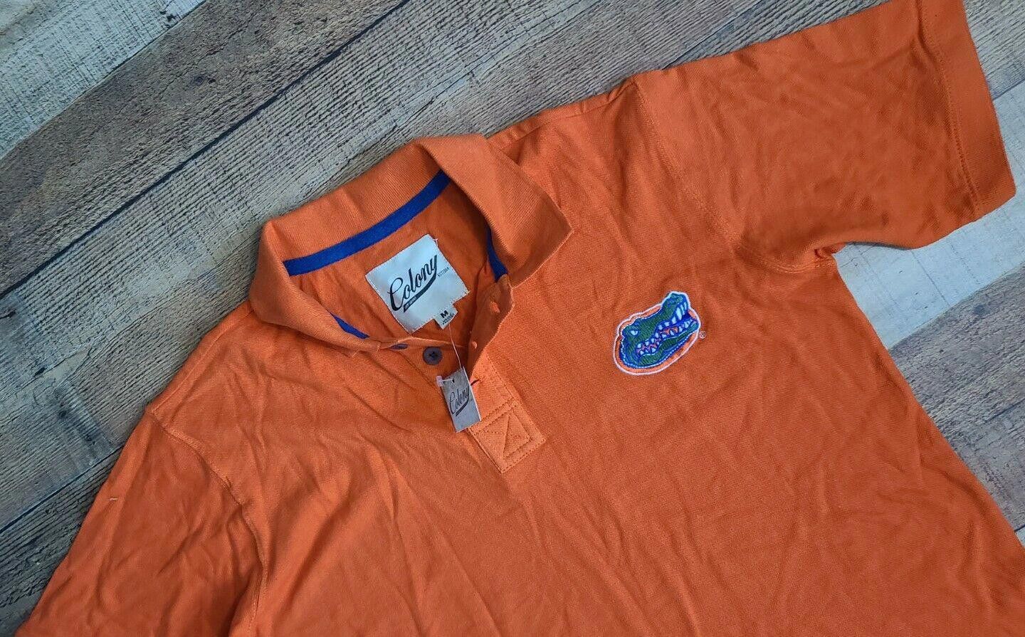 Designer Florida Gators Shirt Medium NWT Collared Colony Dry Goods Size ONE SIZE - 2 Thumbnail