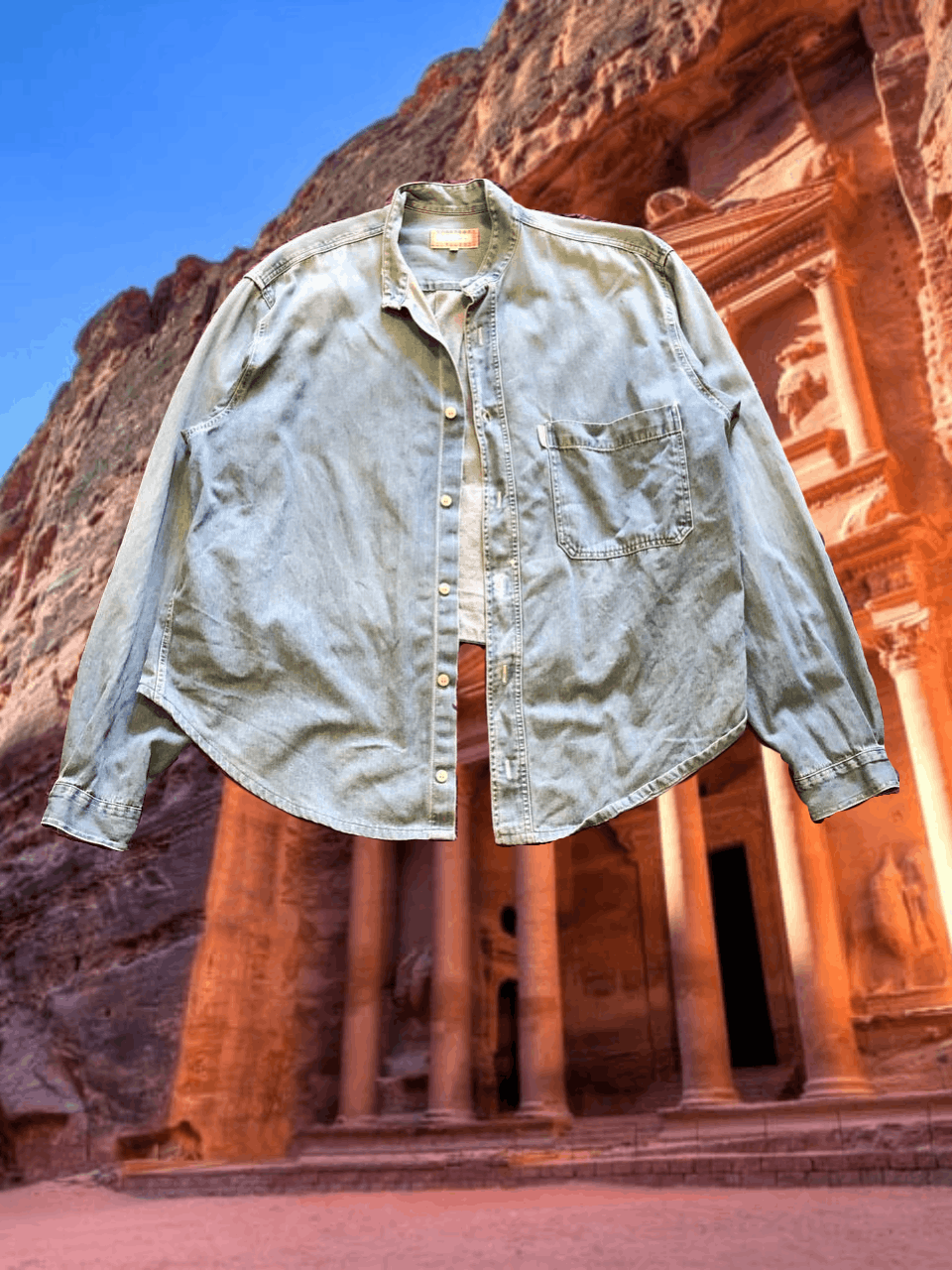 Burberry vintage denim jacket blue Thomas Burberry Y2K luxury Size US M / EU 48-50 / 2 - 1 Thumbnail