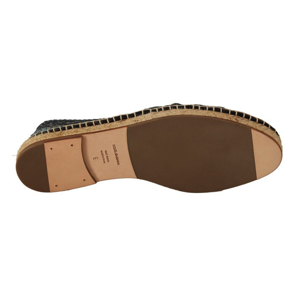 Dolce & Gabbana Dolce & Gabbana Elegant Woven Leather Espadrilles Size US 7 / EU 40 - 3 Thumbnail