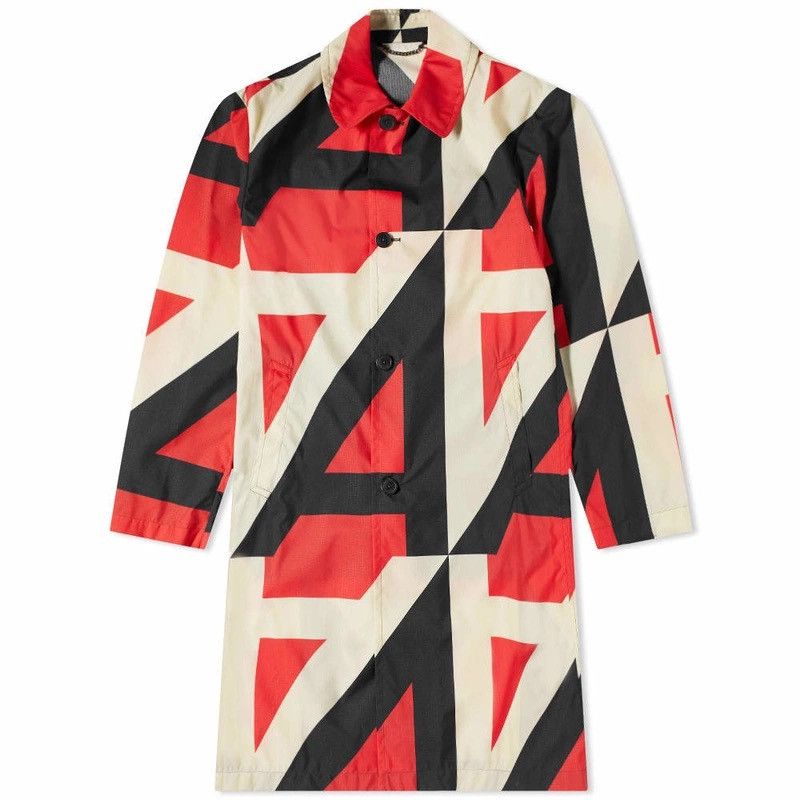 Dries Van Noten SS22 Dries Van Noten Geometric Antwerp long coat jacket Size US M / EU 48-50 / 2 - 12 Thumbnail