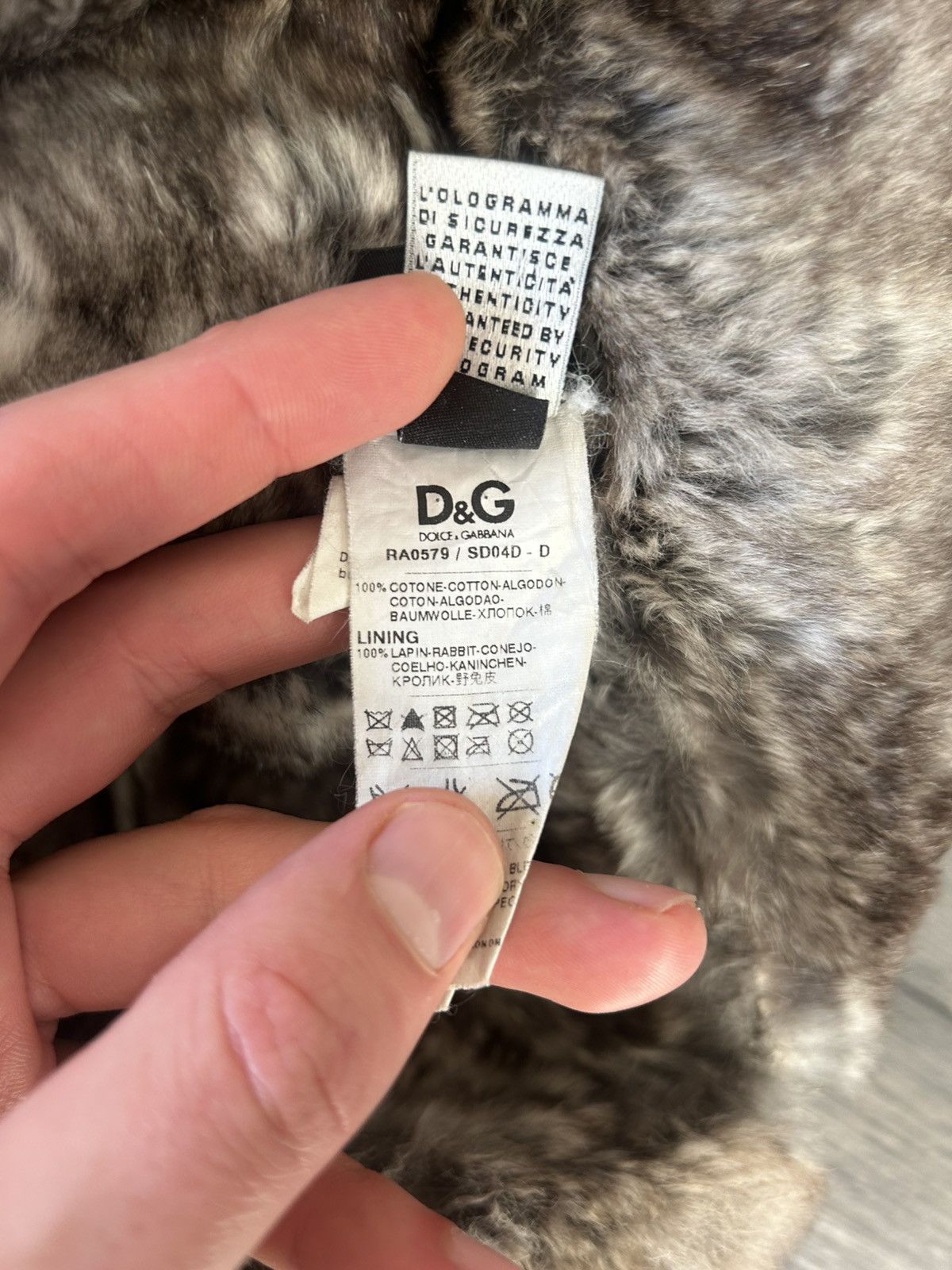 Dolce & Gabbana Dolce & Gabbana Denim & Rabbit Fur Trapper Hat Size ONE SIZE - 11 Thumbnail