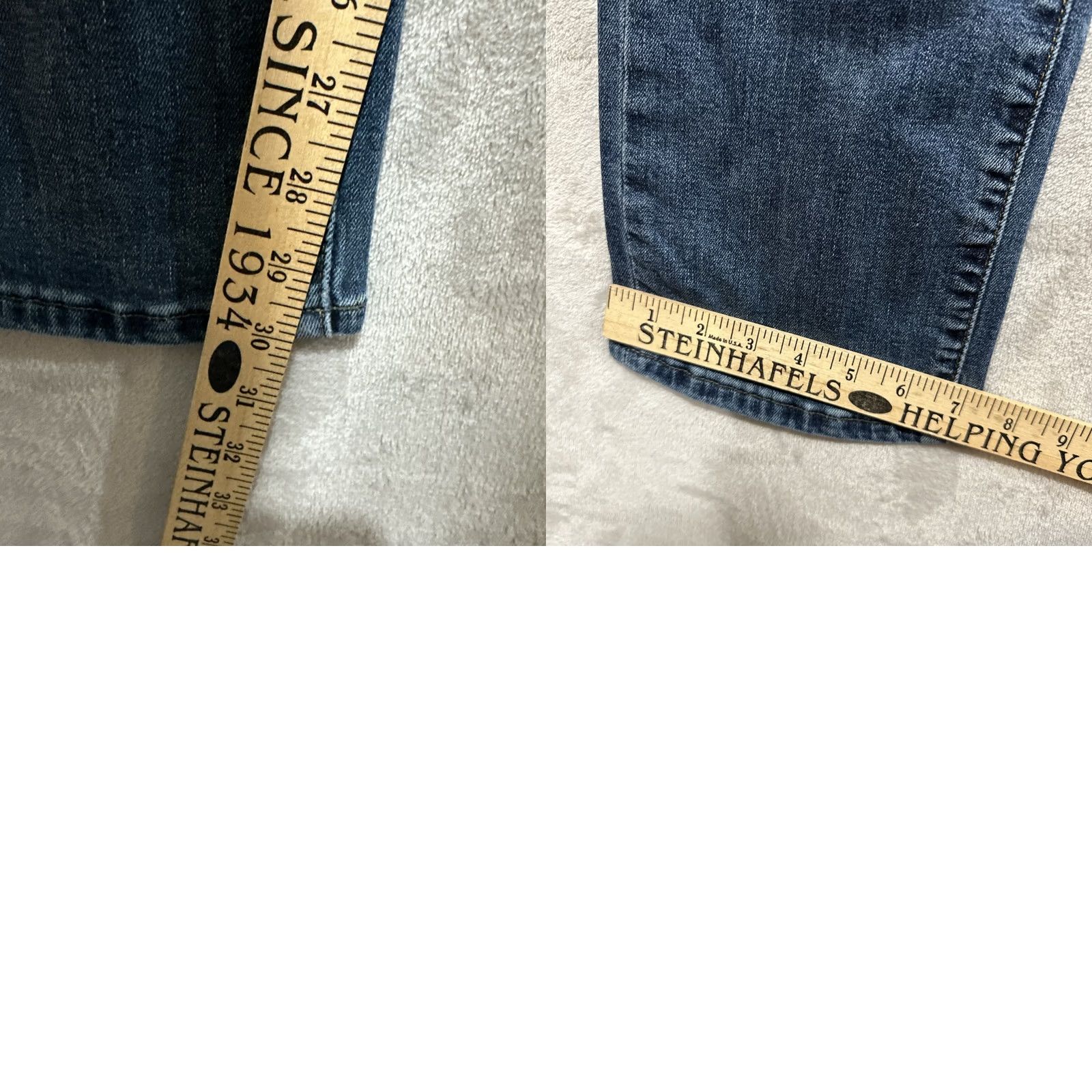 Abercrombie & Fitch Abercrombie & Fitch Jeans Men 32 Mid Rise Straight Stretch 5-Pocket Logo Denim Blue Size US 32 / EU 48 - 8 Thumbnail