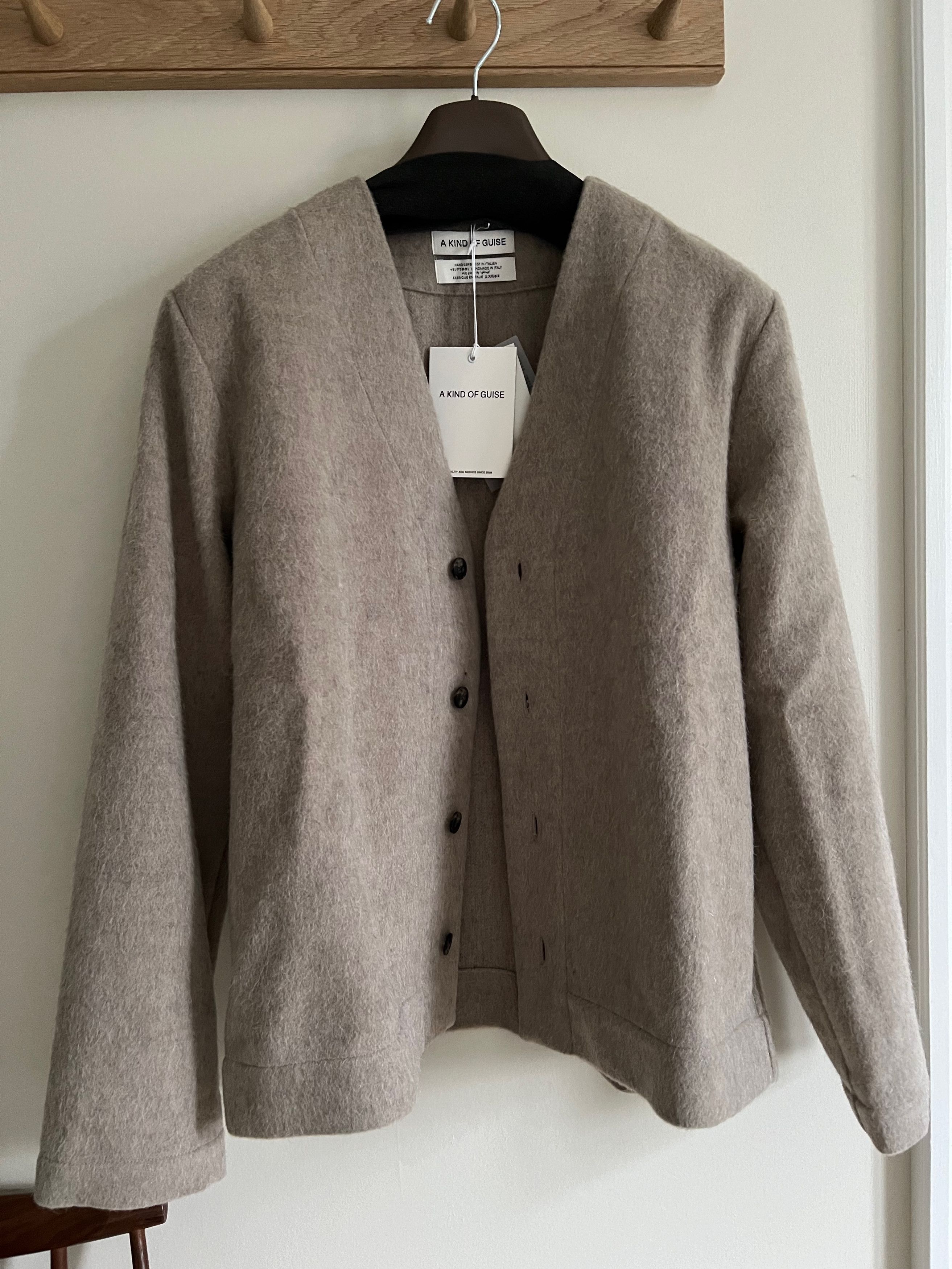 image of A Kind Of Guise Kura Cardigan Cloud Creme, Men's (Size Small)
