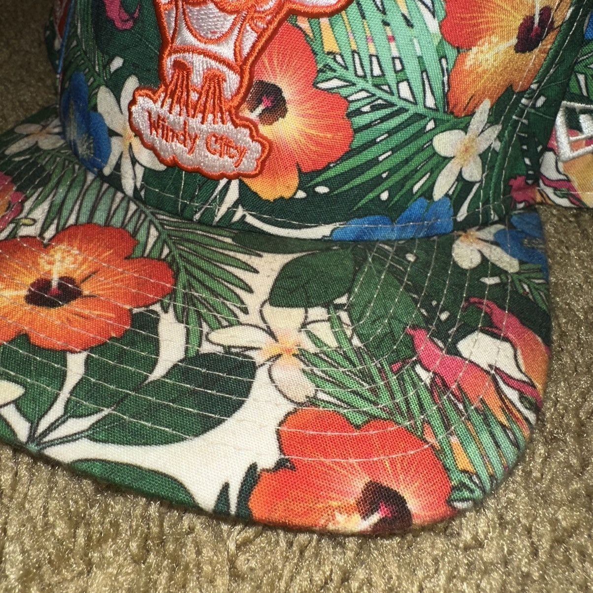 NBA × New Era Chicago Bulls White Floral 9FIFTY Snapback Cap by New Era Size ONE SIZE - 5 Thumbnail