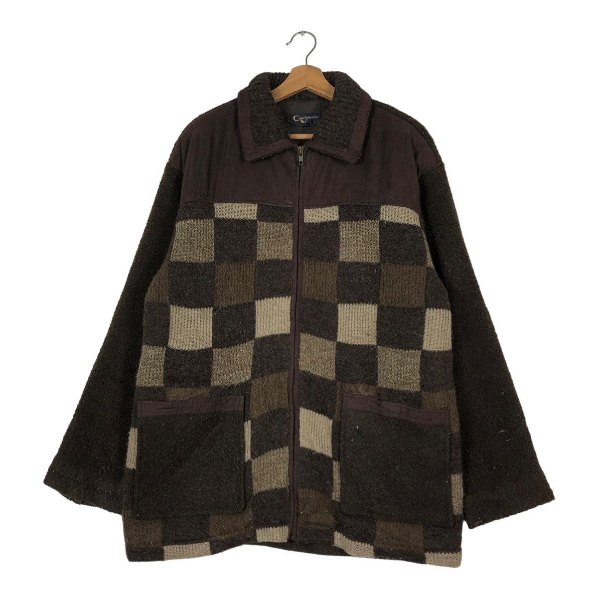 Japanese Brand 🔥VINTAGE BOMBER CARDIGAN JACKET CARLO VALENTINO ISSEY MIYAKE Size US L / EU 52-54 / 3 - 1 Thumbnail