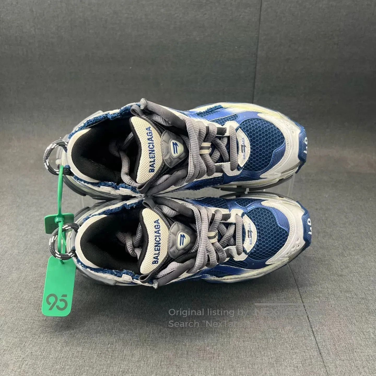 Balenciaga Blue Low-Top Sneakers Size 7. Size US 7 / EU 40 - 2 Thumbnail