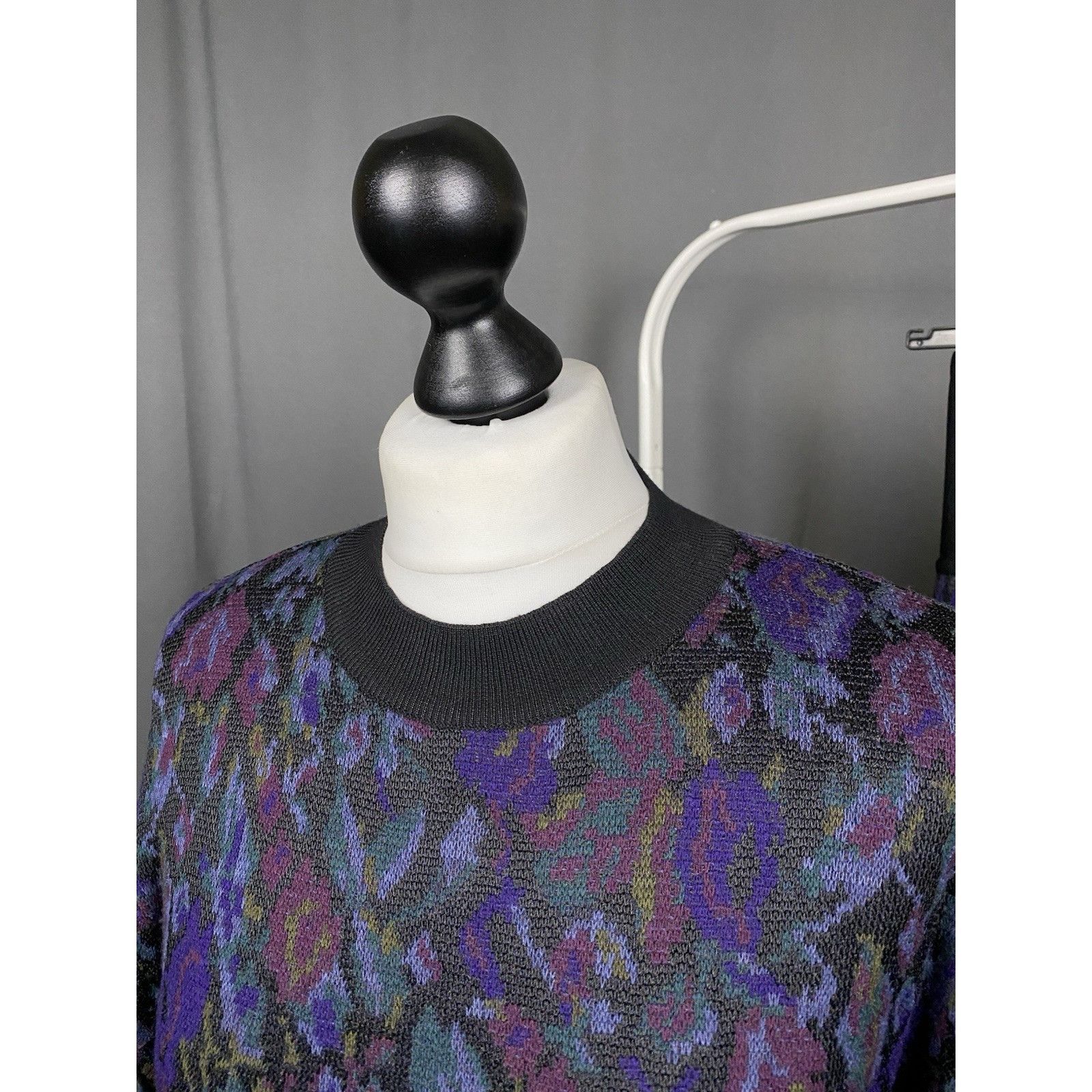 Missoni RARE! Missoni Vitnage Purple Floral Wool Knit 2 Piece Sweate Size M / US 6-8 / IT 42-44 - 5 Thumbnail