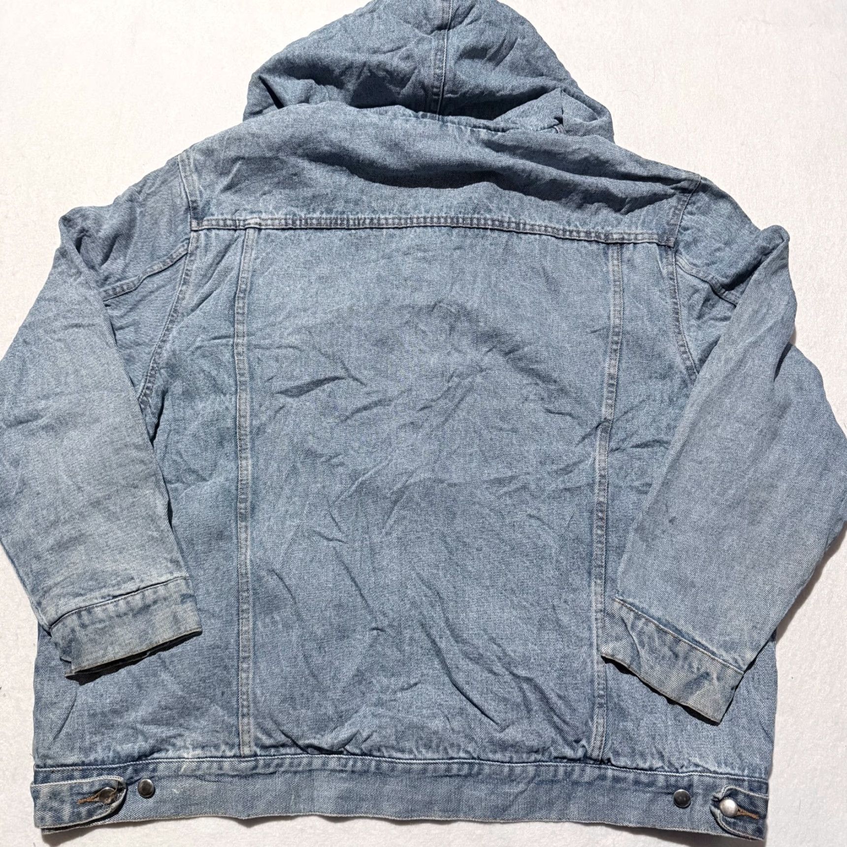 Vintage Vintage Current Seen Trucker Jacket Women's Blue Light Wash Denim Hooded - 22W Size 3XL / US 20-22 - 7 Thumbnail