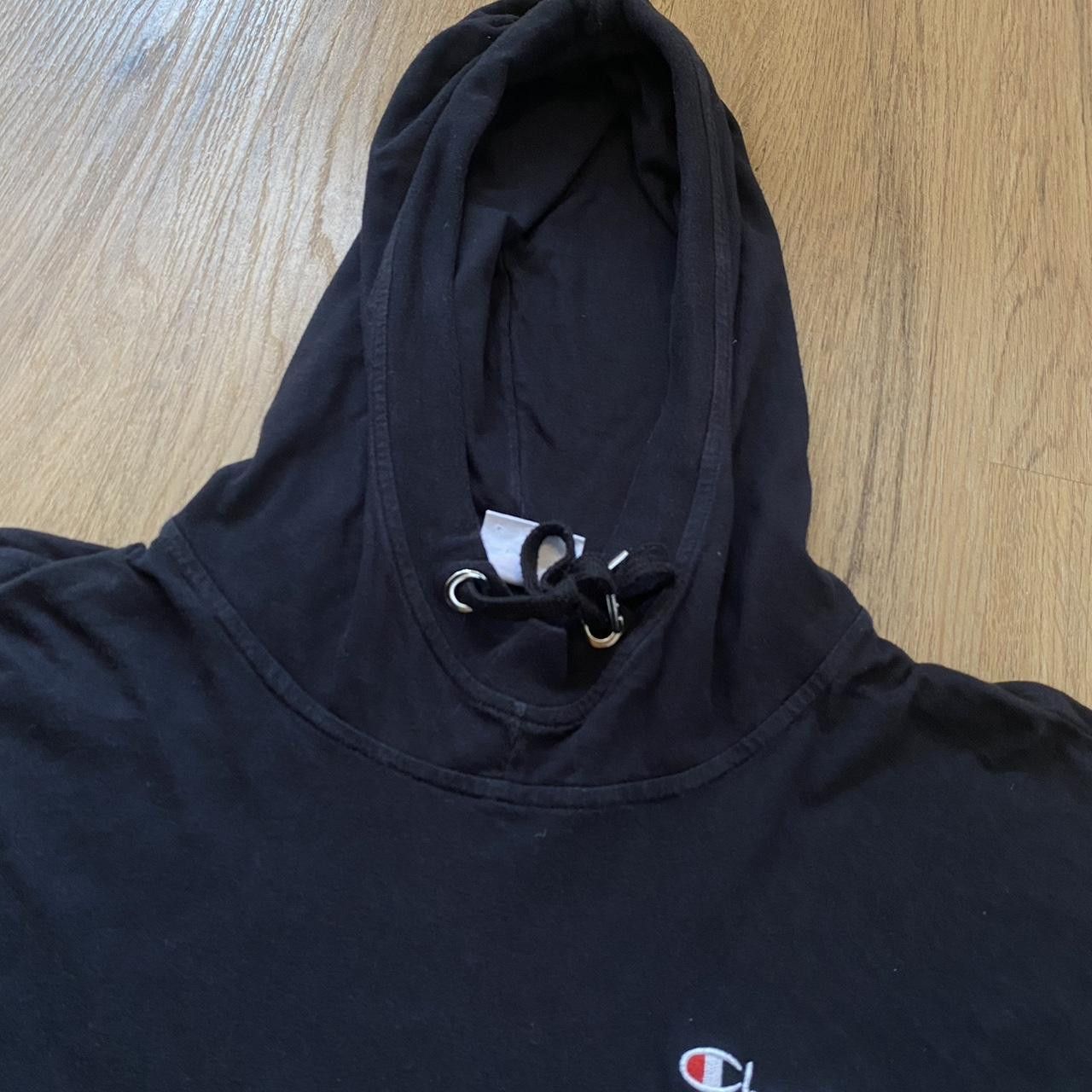 Champion Champion black cropped hoodie with drawstring Size US S / EU 44-46 / 1 - 2 Thumbnail