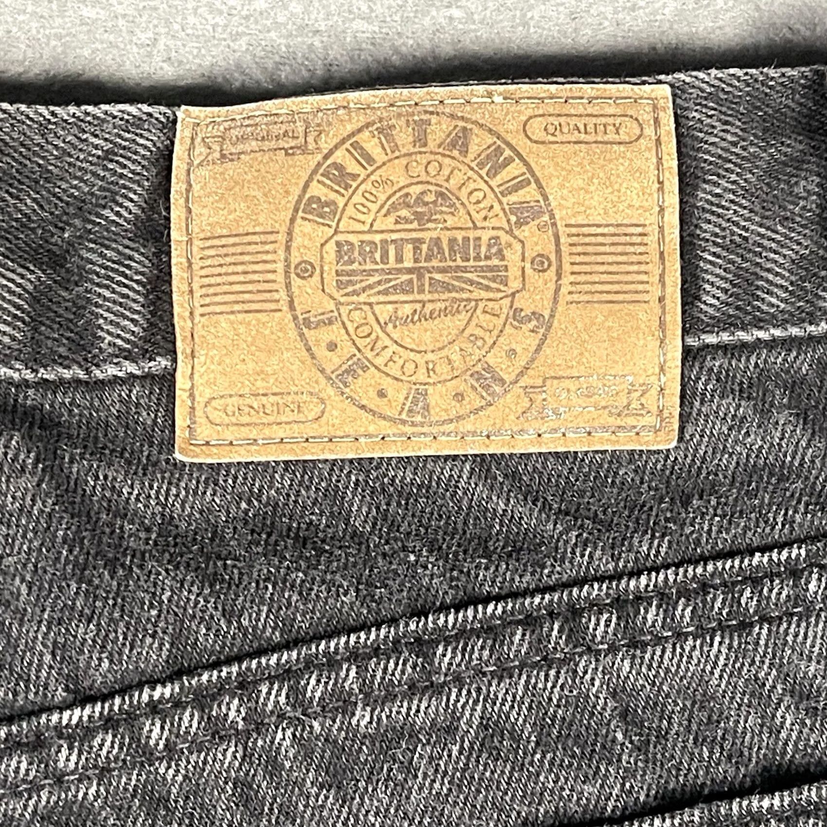 Vintage VINTAGE Brittania Jeans Size 12 Black Denim Mom Jeans 90s Size 34" / US 12 / IT 48 - 5 Thumbnail
