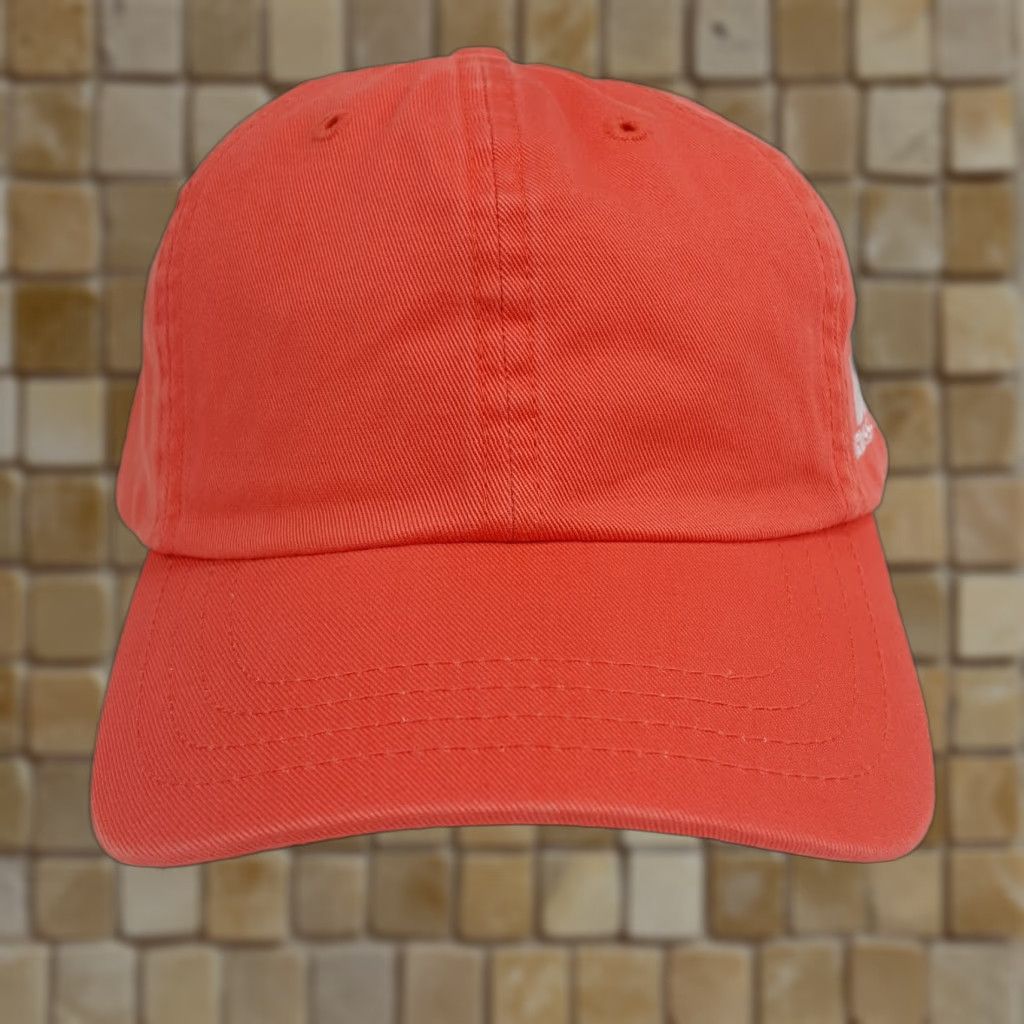 Russell Athletic VINTAGE Russell Athletic Orange Peach Adjustable Hat Baseball Cap Men Twill Cotton Embroidered Breathable Lightweight 90s University Sports Solid Cap Size ONE SIZE - 1 Thumbnail