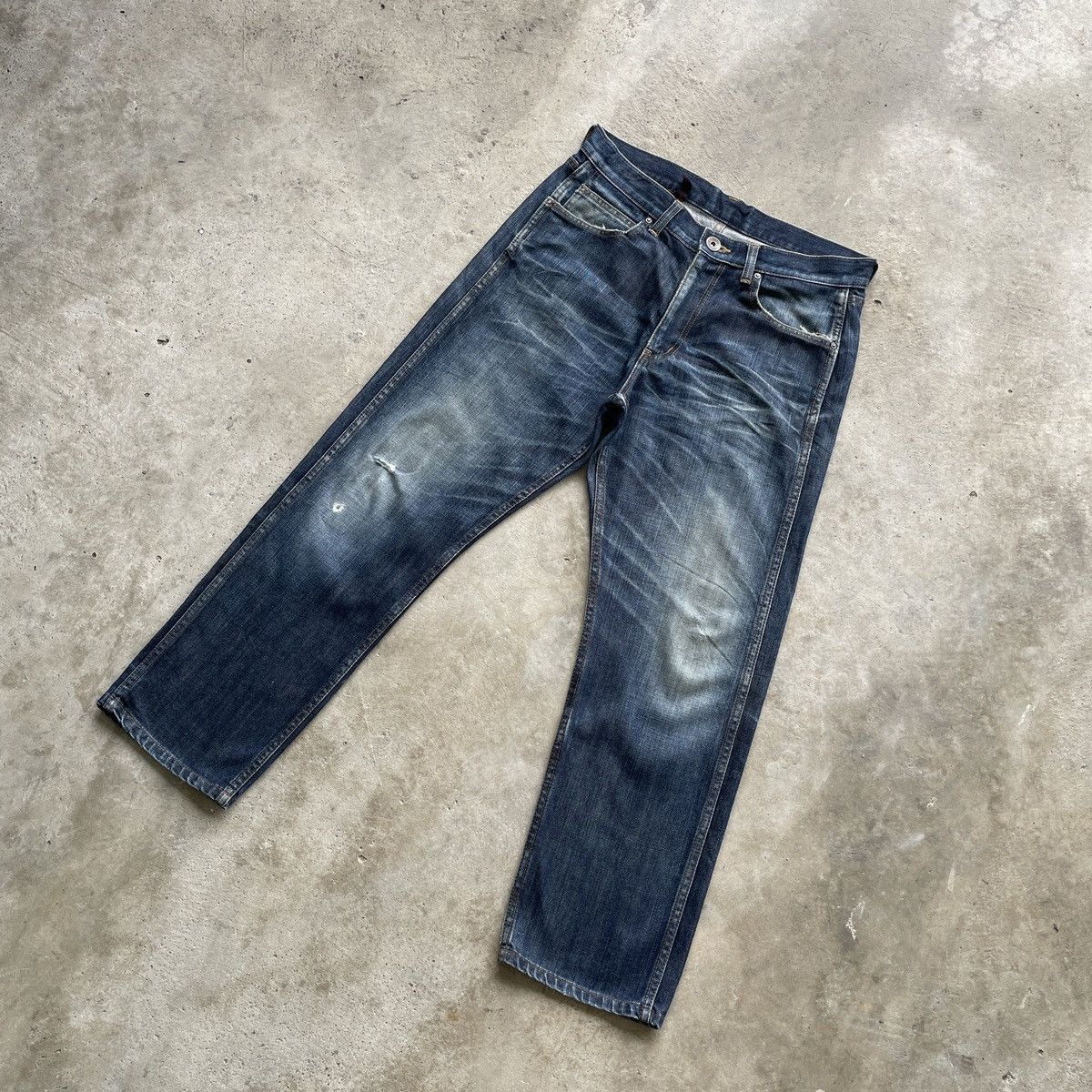 Japanese Brand Vintage GogmaGog Jeans Japan Faded Denim Pants Distressed Size US 32 / EU 48 - 2 Thumbnail