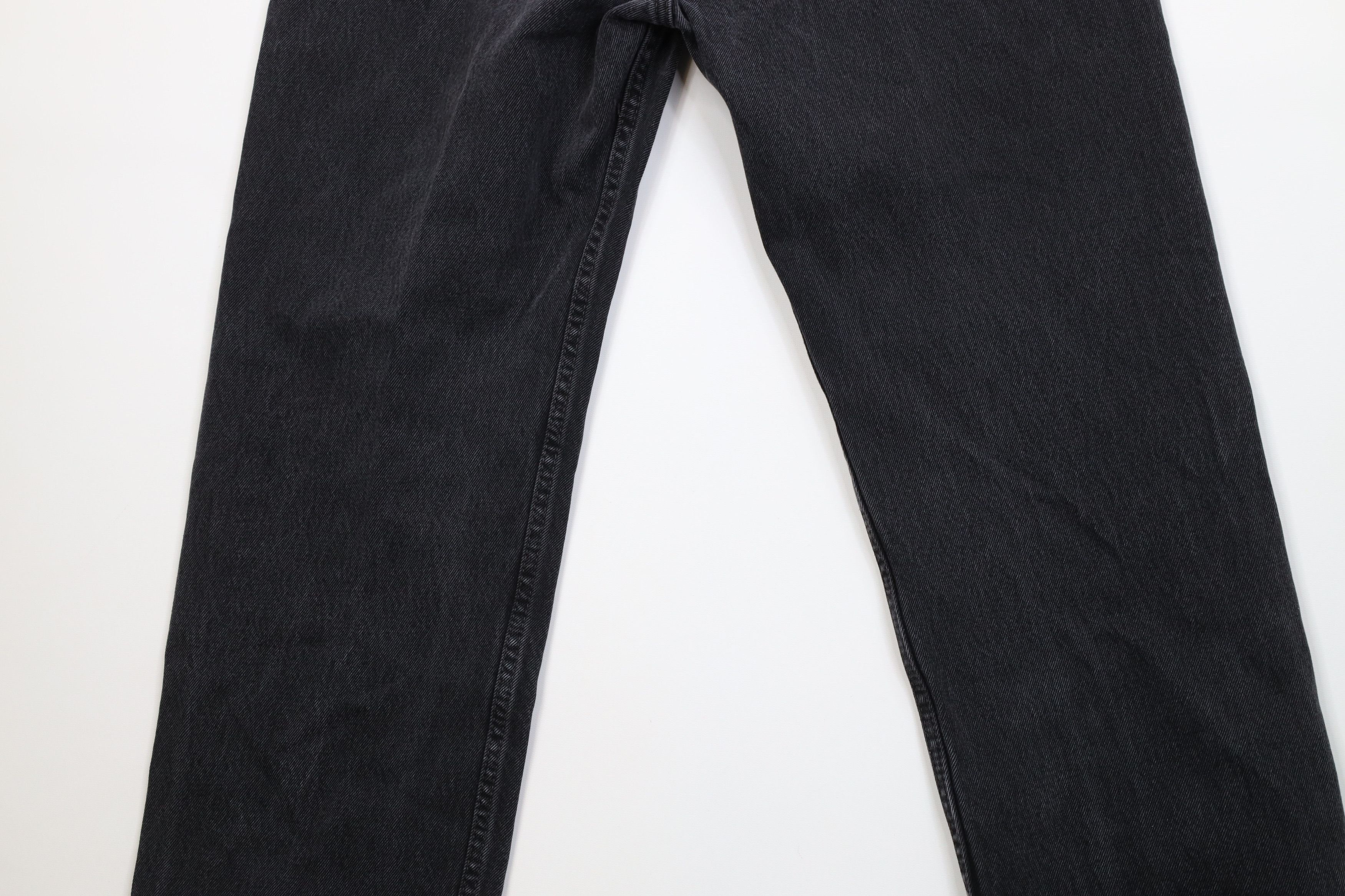 Levi's Vintage Y2K Levis 505 Regular Straight Leg Denim Jeans Black Size US 38 / EU 54 - 12 Thumbnail