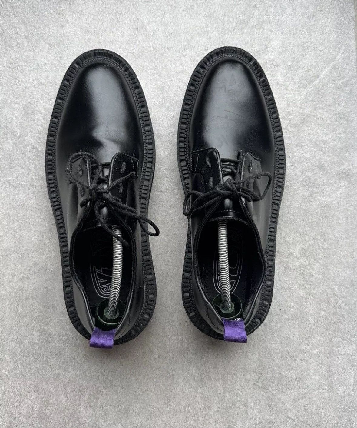 Eytys EYTYS Men's Alexis Derby Shoes Black Leather Chunky Y2K Size US 10 / EU 43 - 4 Thumbnail