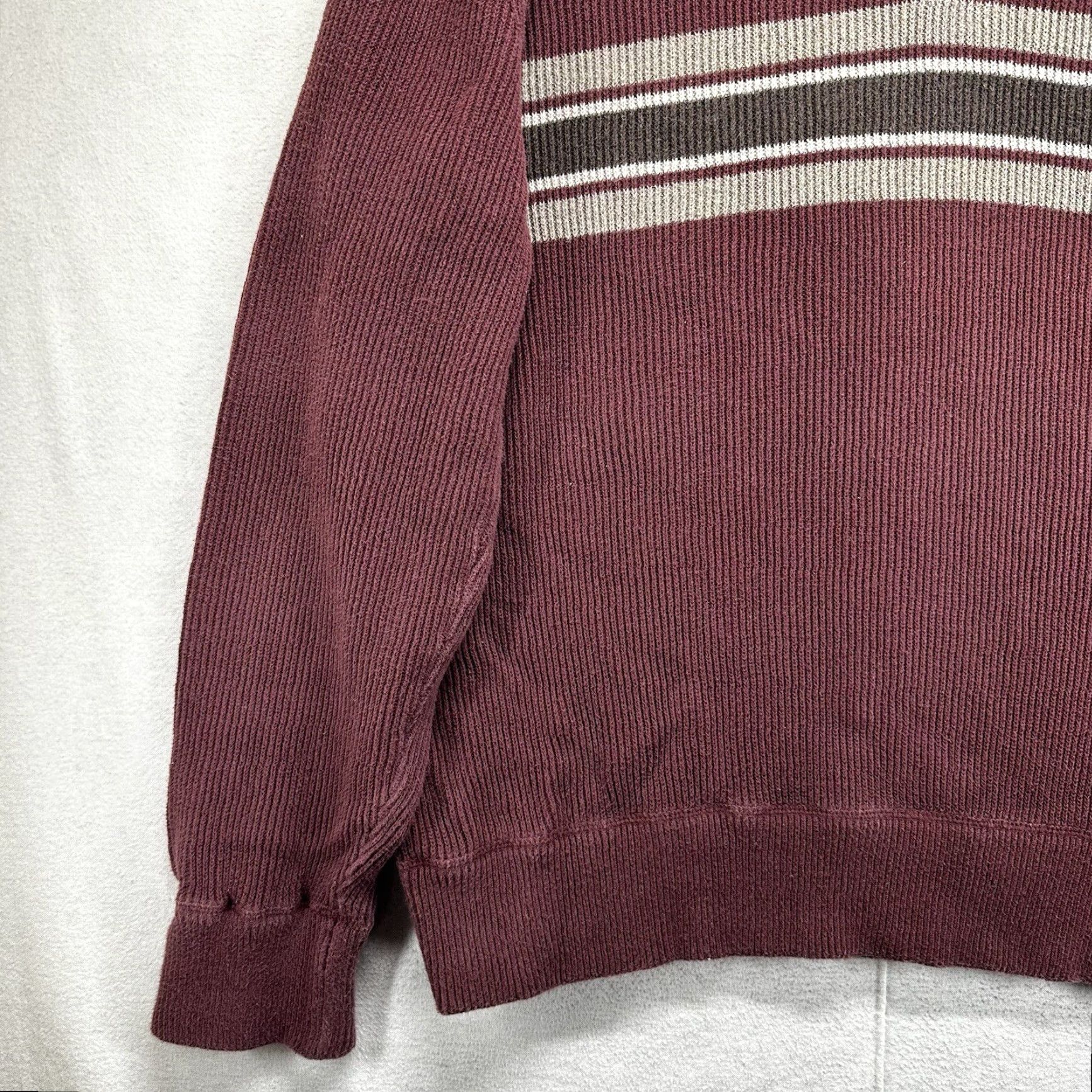 Eddie Bauer VINTAGE Eddie Bauer Sweater Shirt Mens XL Red 1/4 Zip Preppy Striped Heavyweight Ski Hiking Mens Size US XL / EU 56 / 4 - 6 Thumbnail