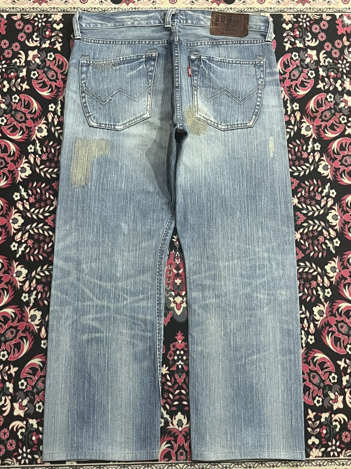 Kapital Vintage Japanese Brand Edwin XVS Patchwork Sashiko Blue Jean Size US 34 / EU 50 - 2 Thumbnail